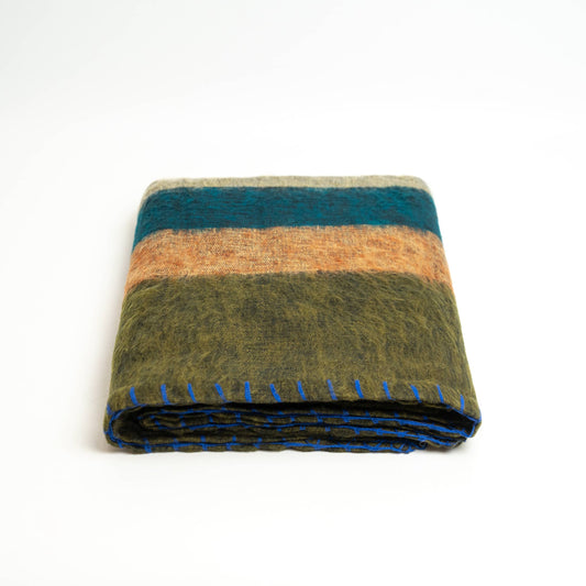 Extra Soft Yak wool Travel Throw Blanket  46"x90" Handmade