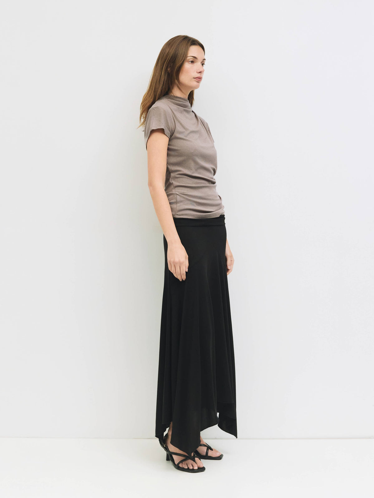 The Marissa Top | Cap Sleeve Mock Cowl Neck Top