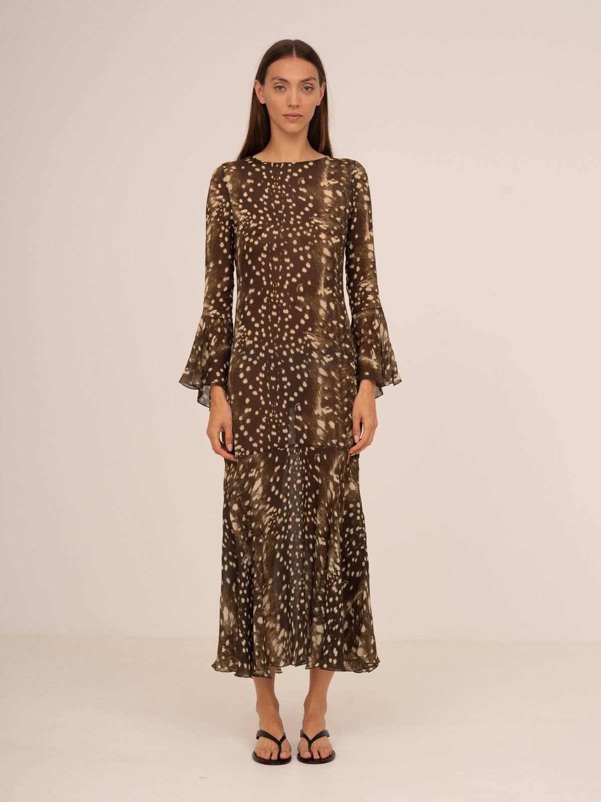 Bambi Noir Jester Animal Print Dress