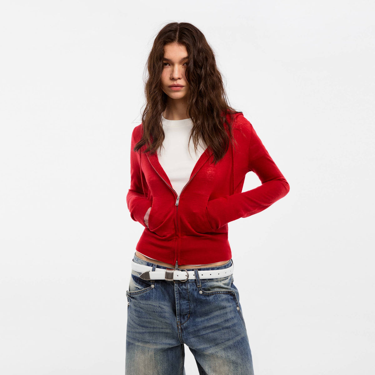 CUBIC Wool Zip-Up Hoodie