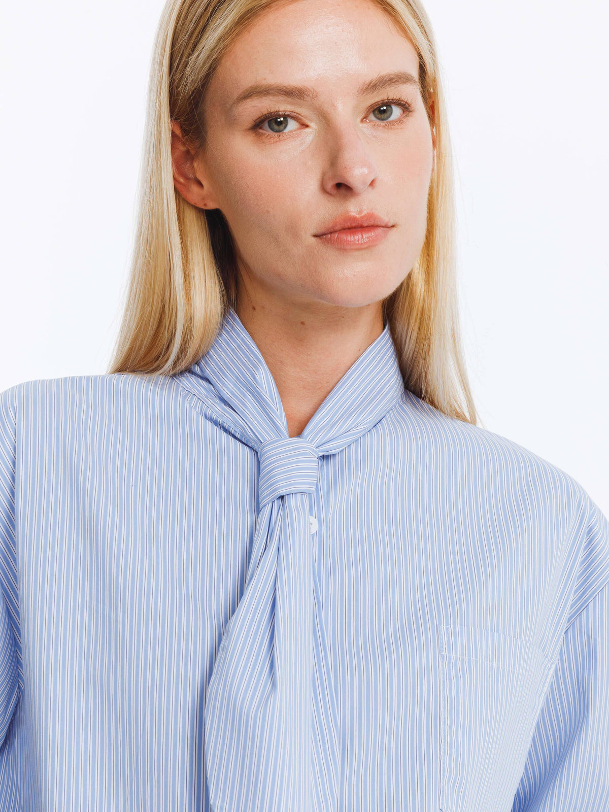 Vintage Tie Loose Striped Shirt
