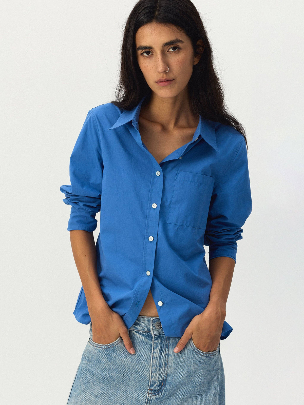 CUBIC 100% Cotton Relaxed Pocket Shirt