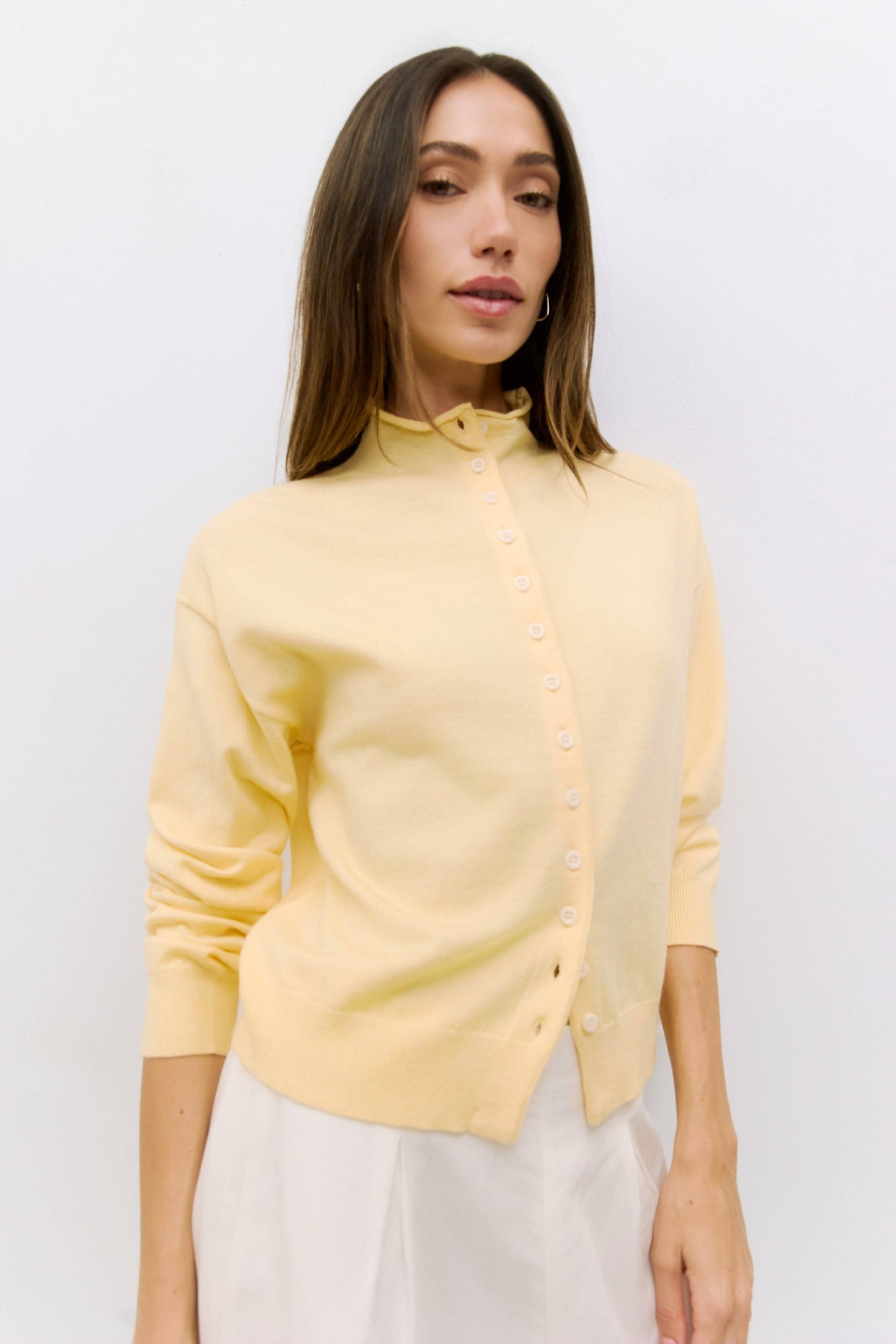 The Brooks Cardigan | High Neck Cardigan
