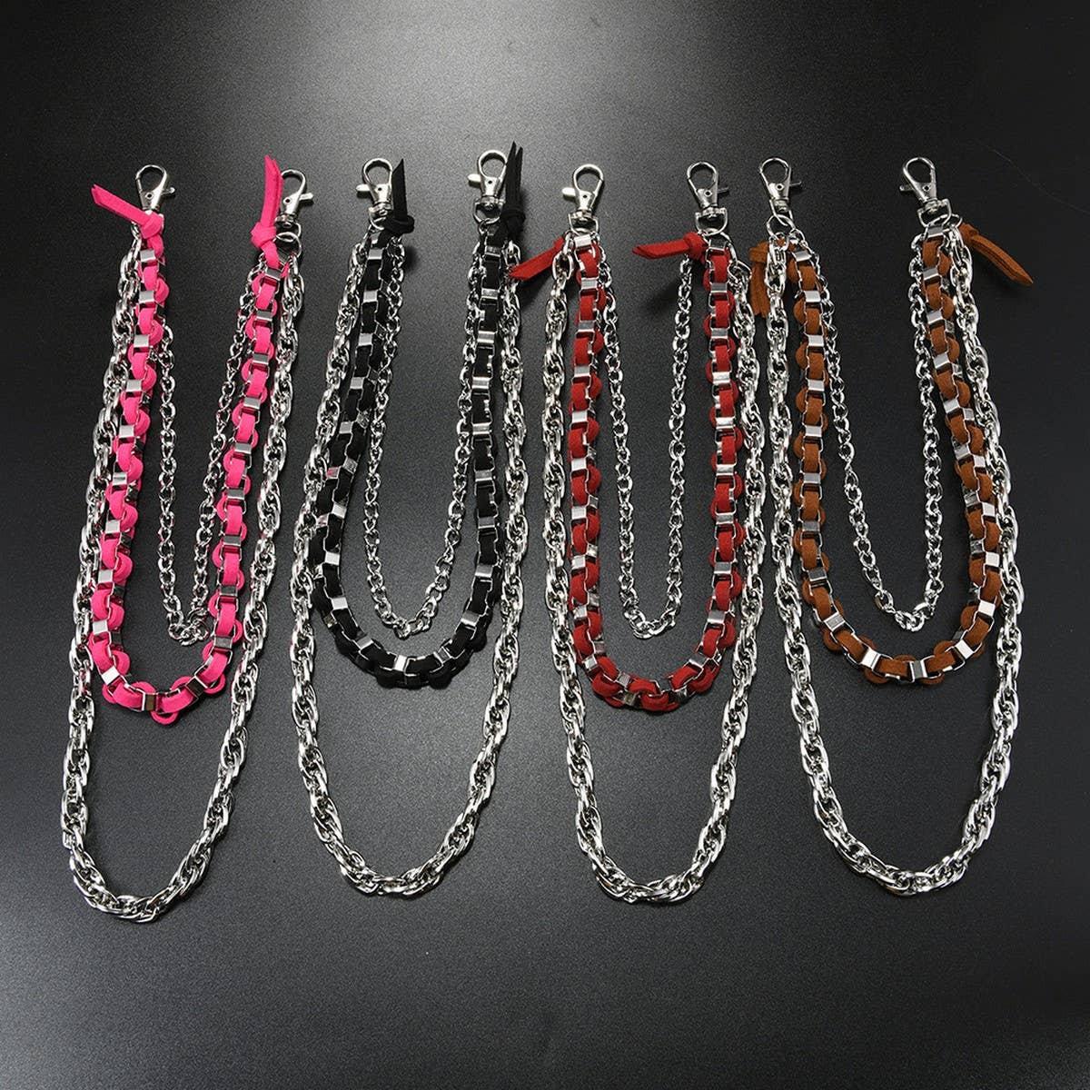 CREATIVE WOVEN THREE-LAYER TRENDY JEANS CHAIN_CWMM4829