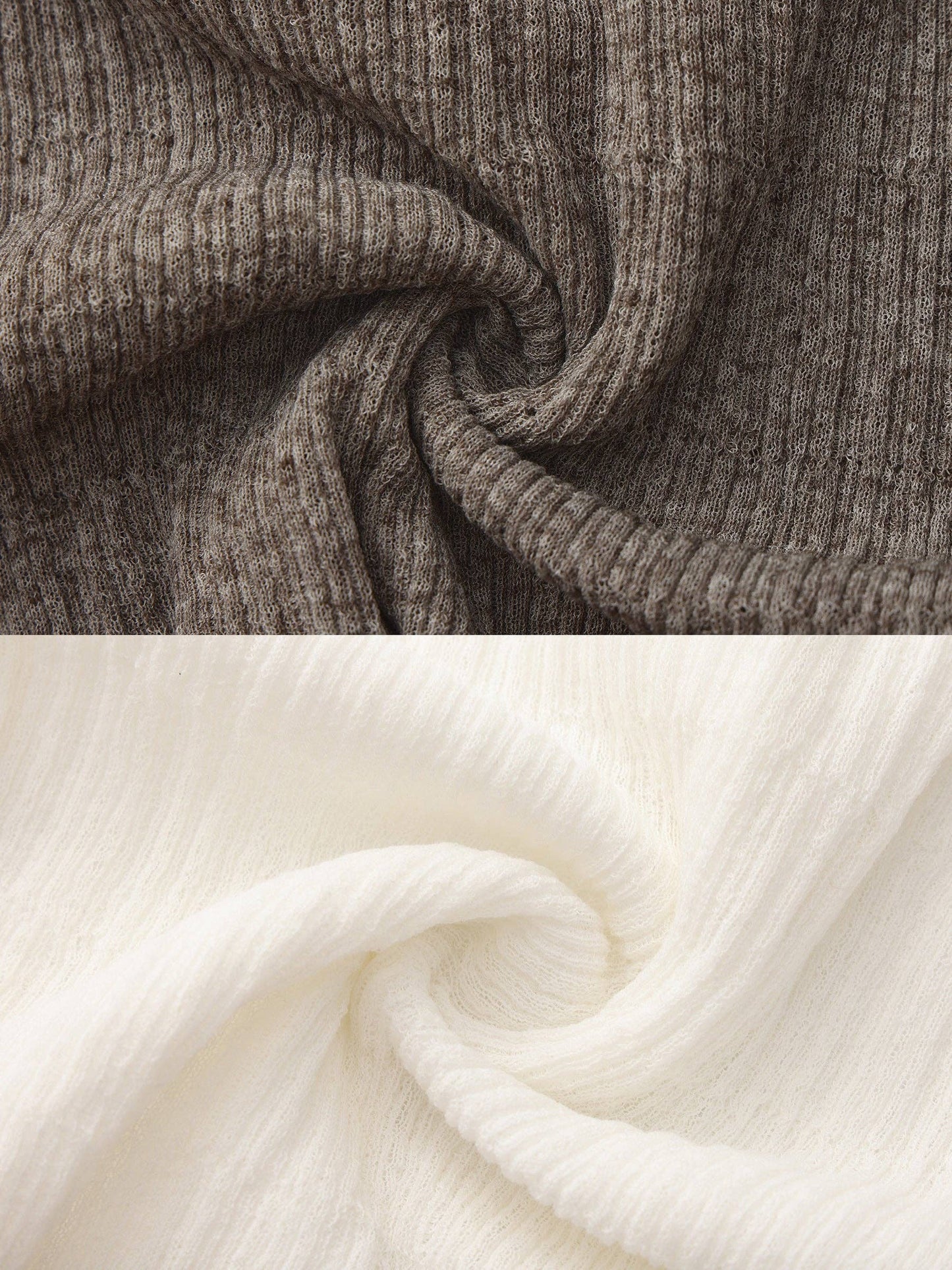 CUBIC Linen Collared Long-Sleeved Knit Sweater