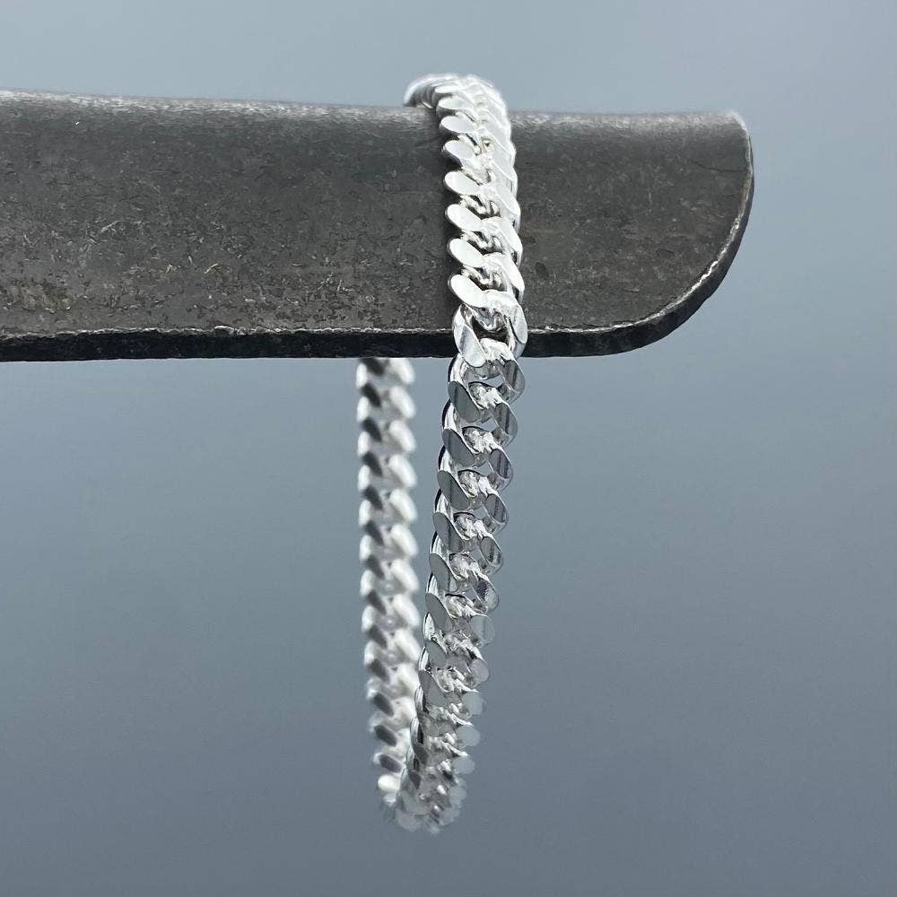 4.8mm Sterling Silver Miami Cuban Bracelet