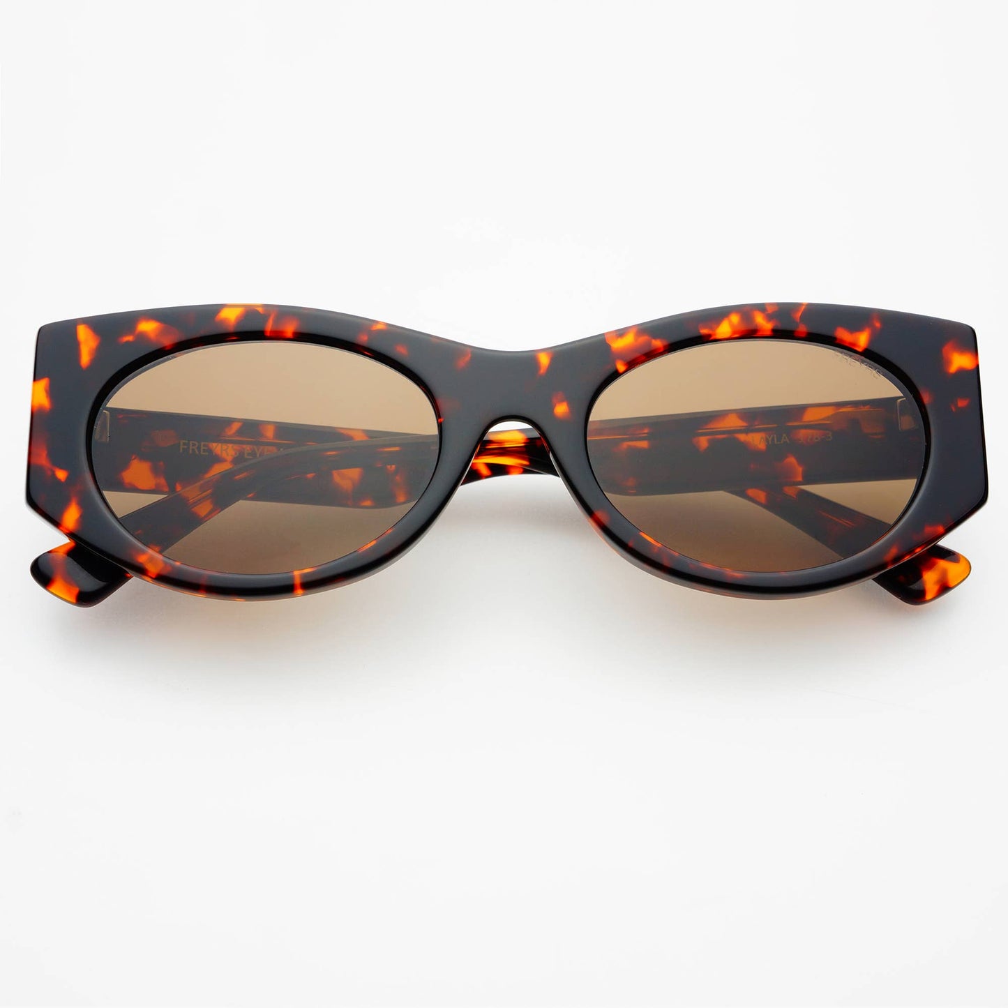 Layla Acetate Oval Sunglasses