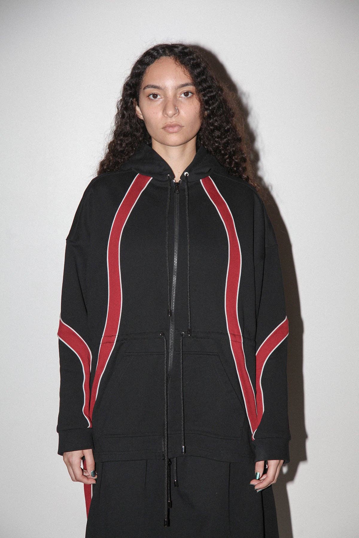 Organic Zip Hoodie in Onyx
