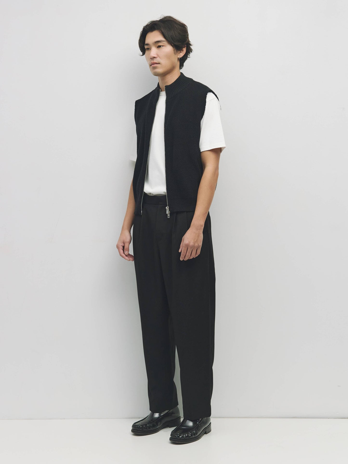 The Dion Vest | Zip-Up Knit Vest