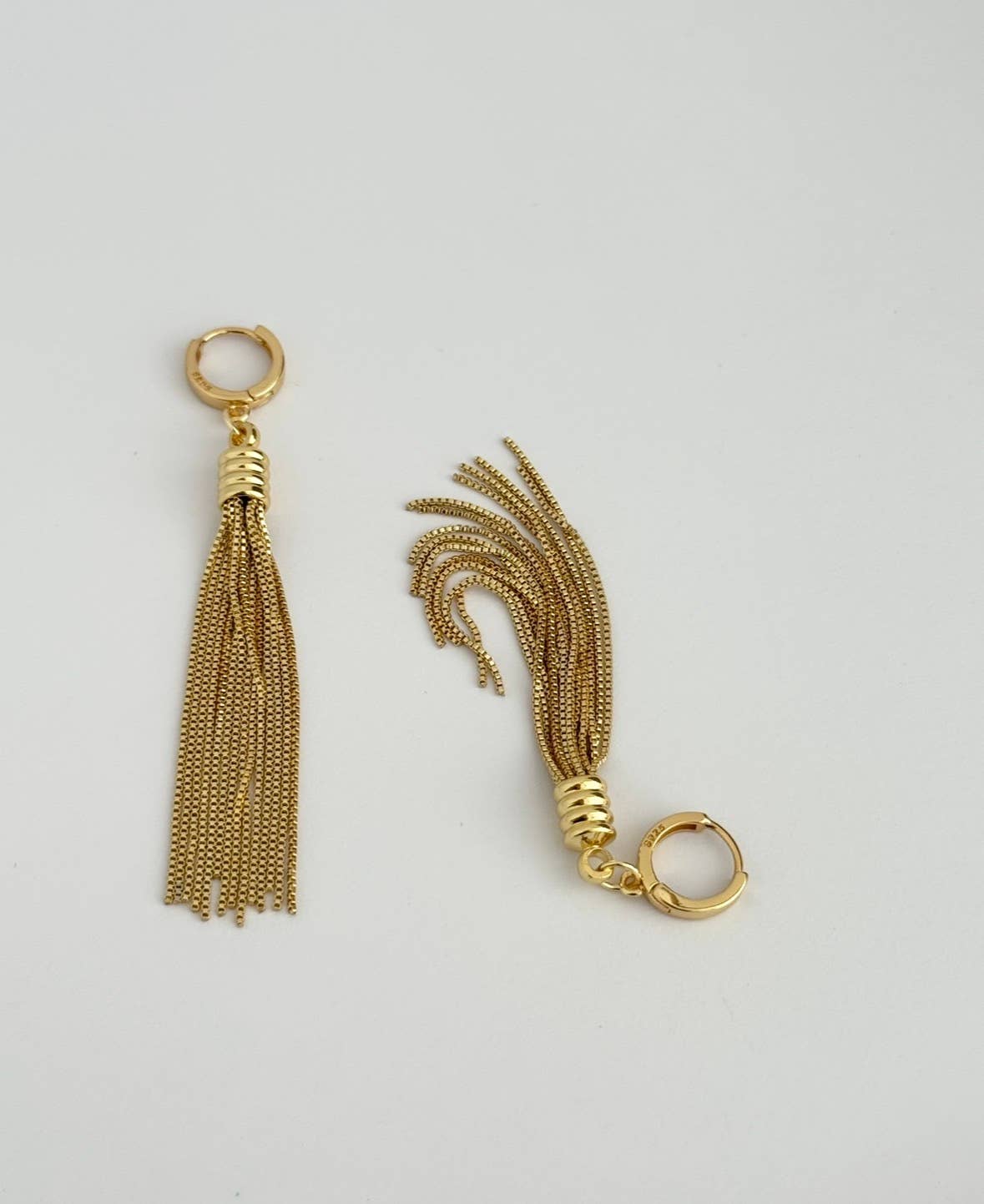 Little Fringe Huggie Hoop Earrings