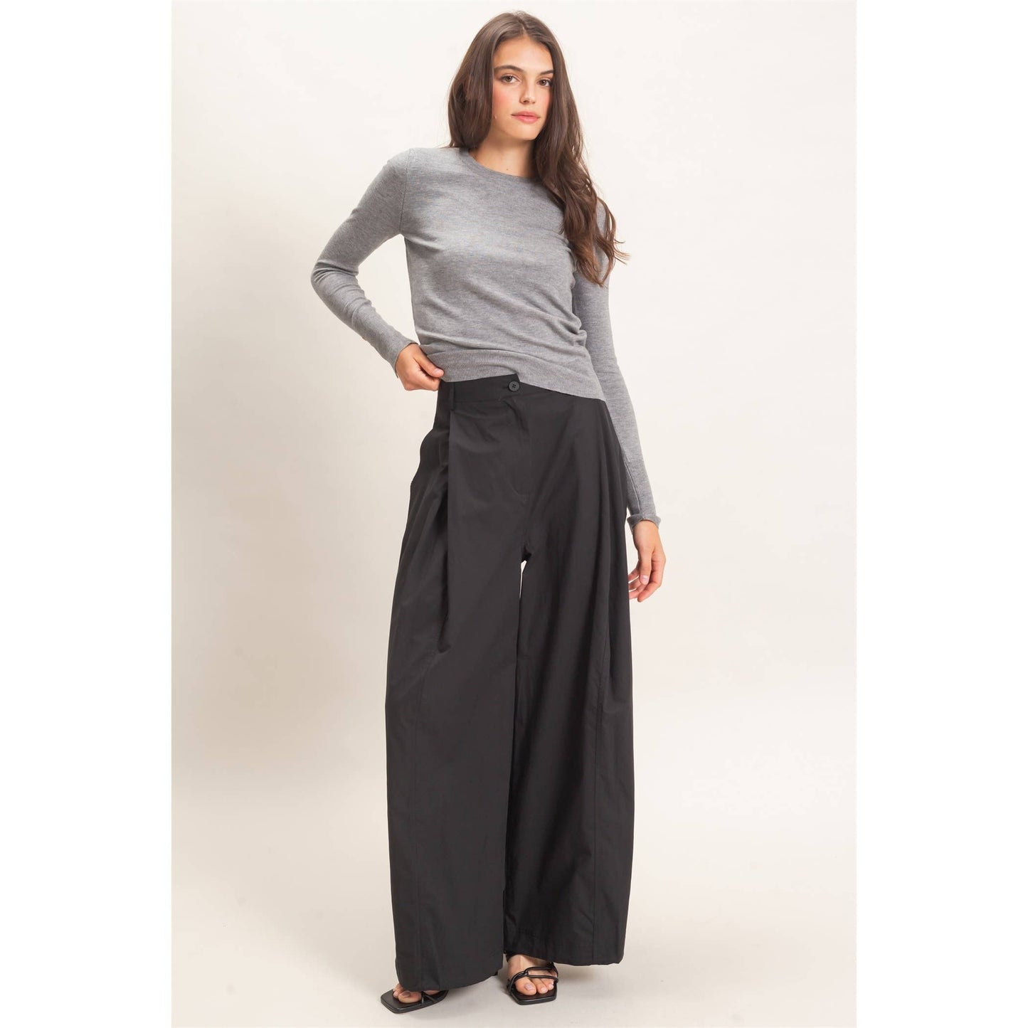 High-Waist Wide-Leg Pants