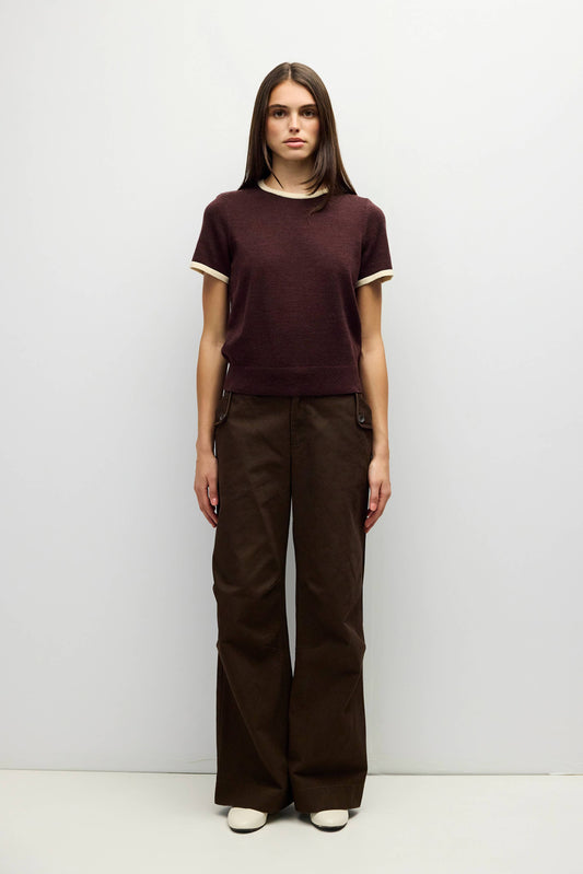 The Joey Top | Ringer Knit Top