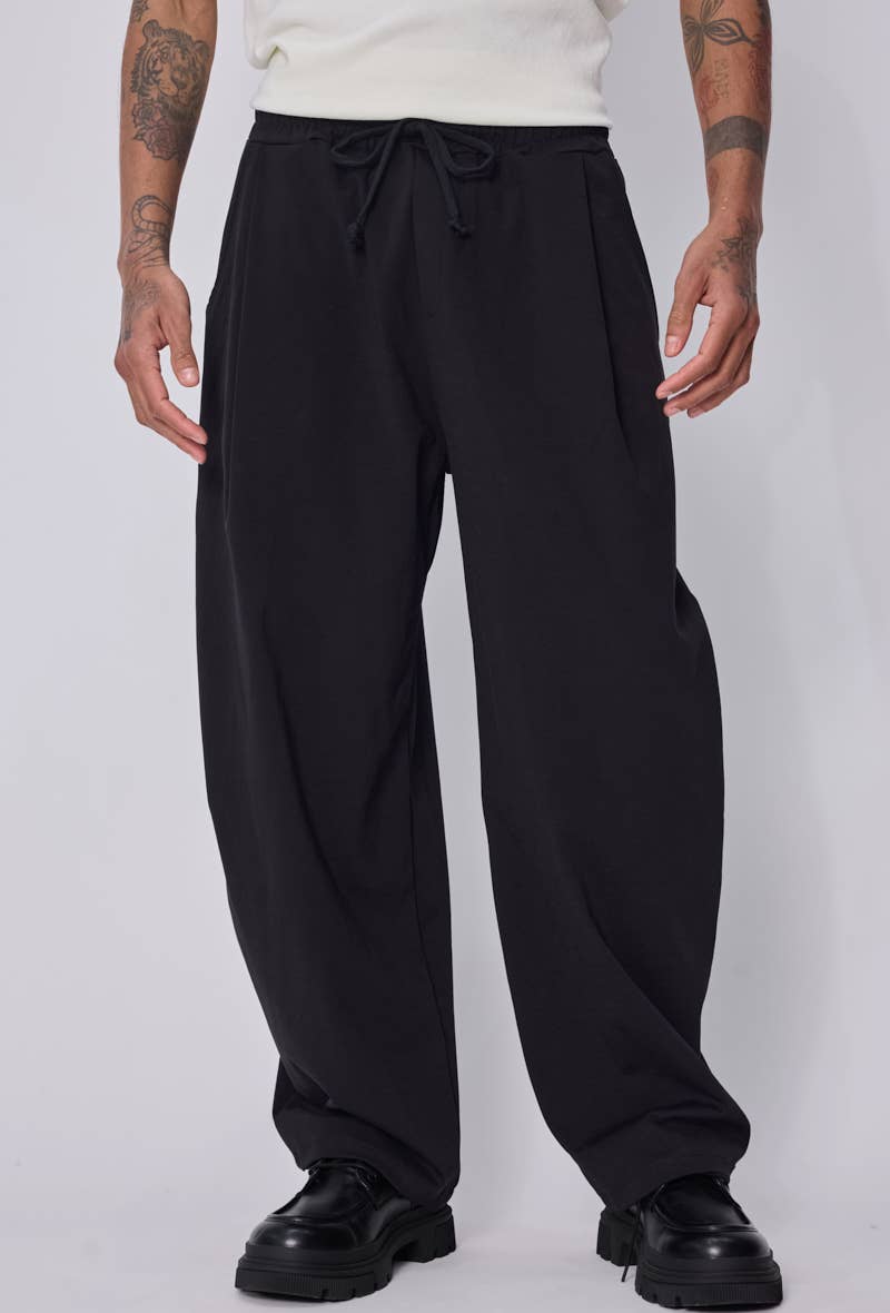 M9115 BLACK wide trousers