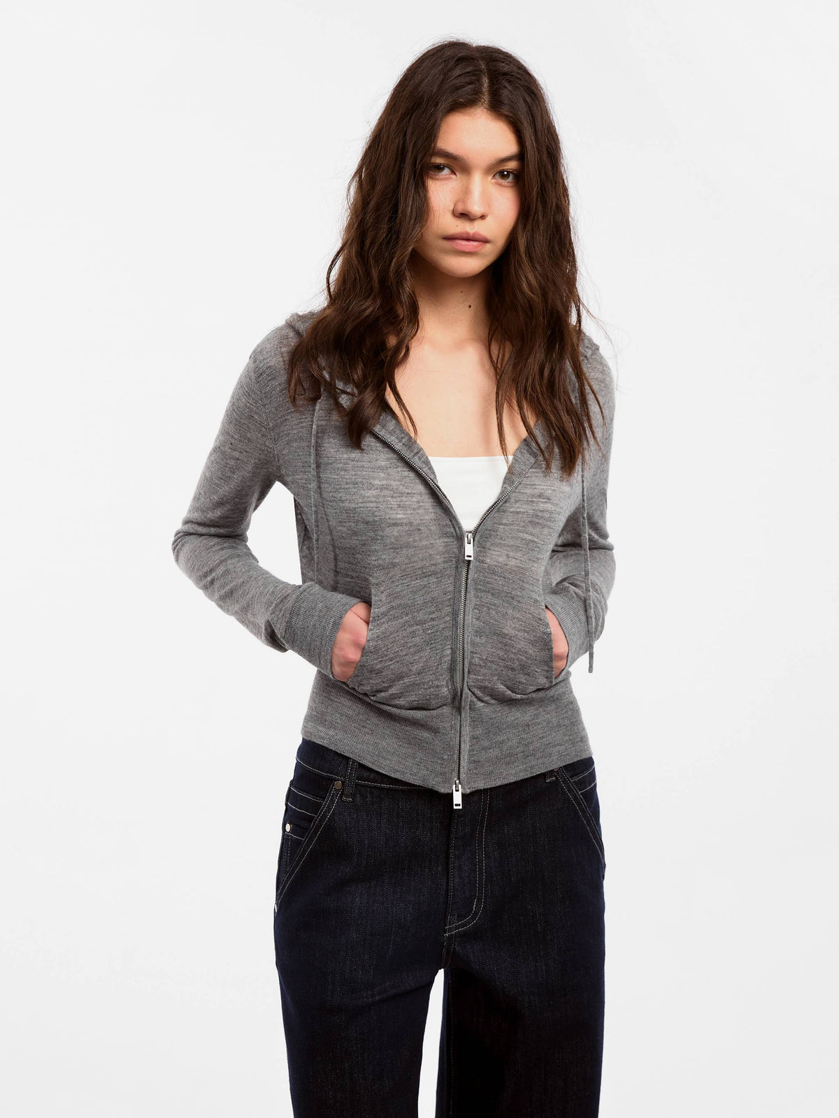 CUBIC Wool Zip-Up Hoodie