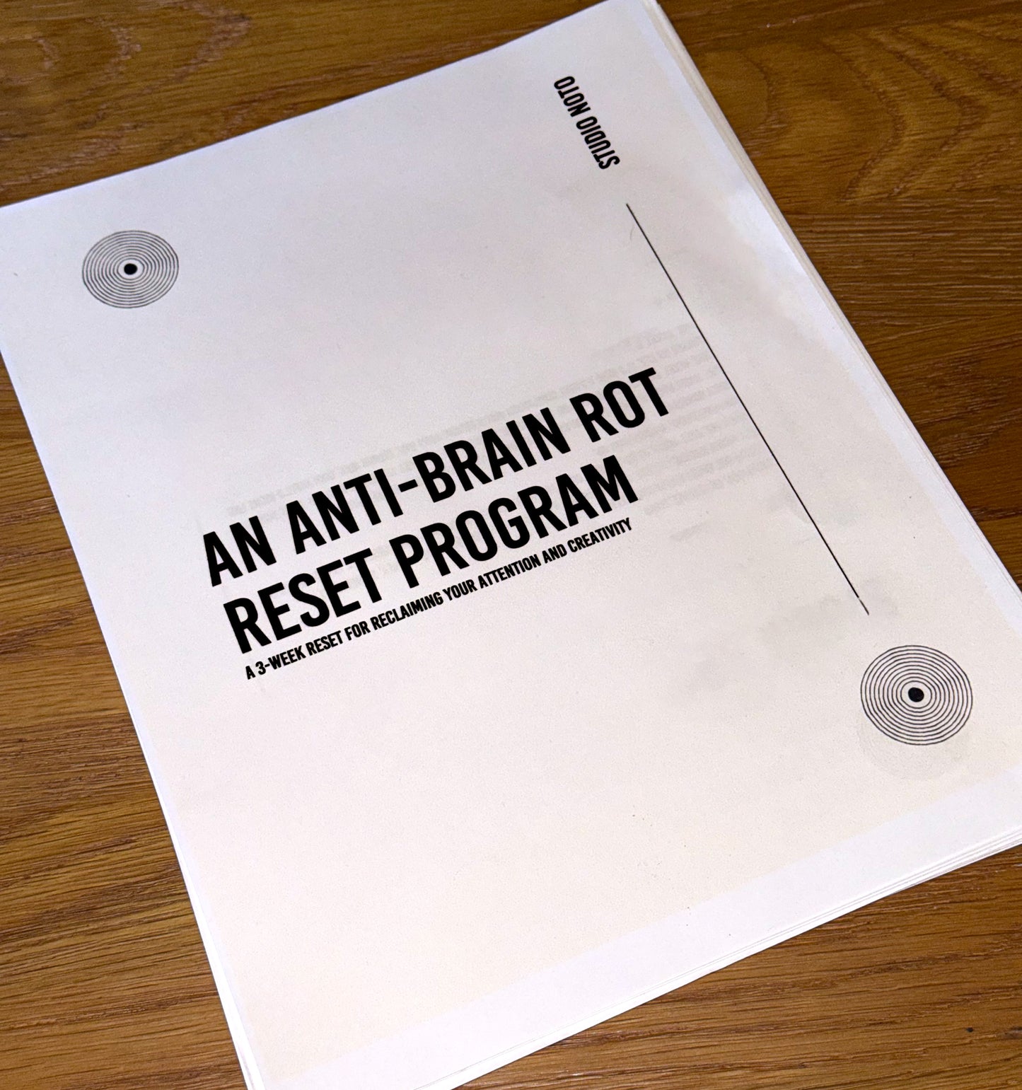 Anti-Brain Rot Reset Course