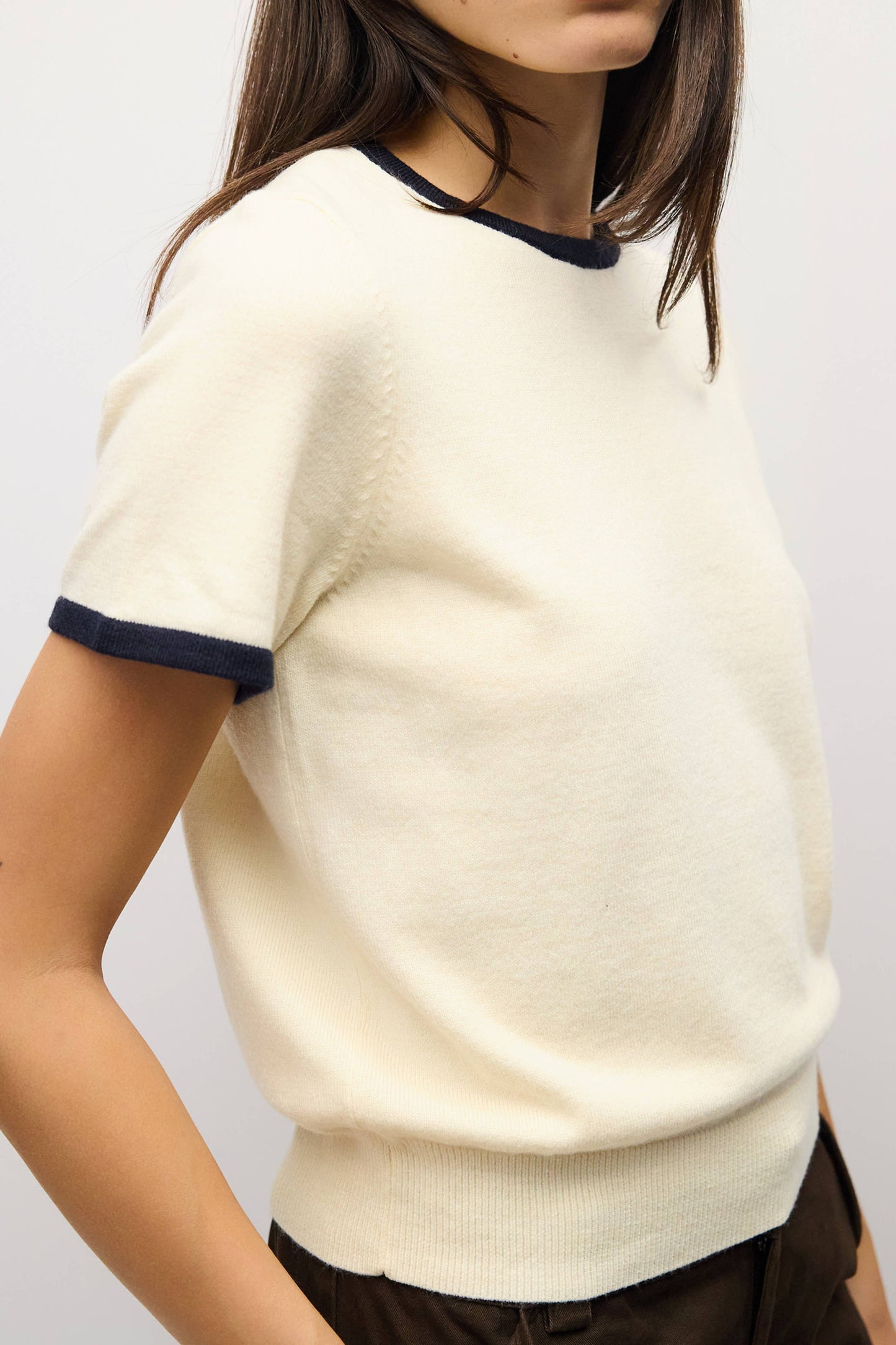 The Joey Top | Ringer Knit Top
