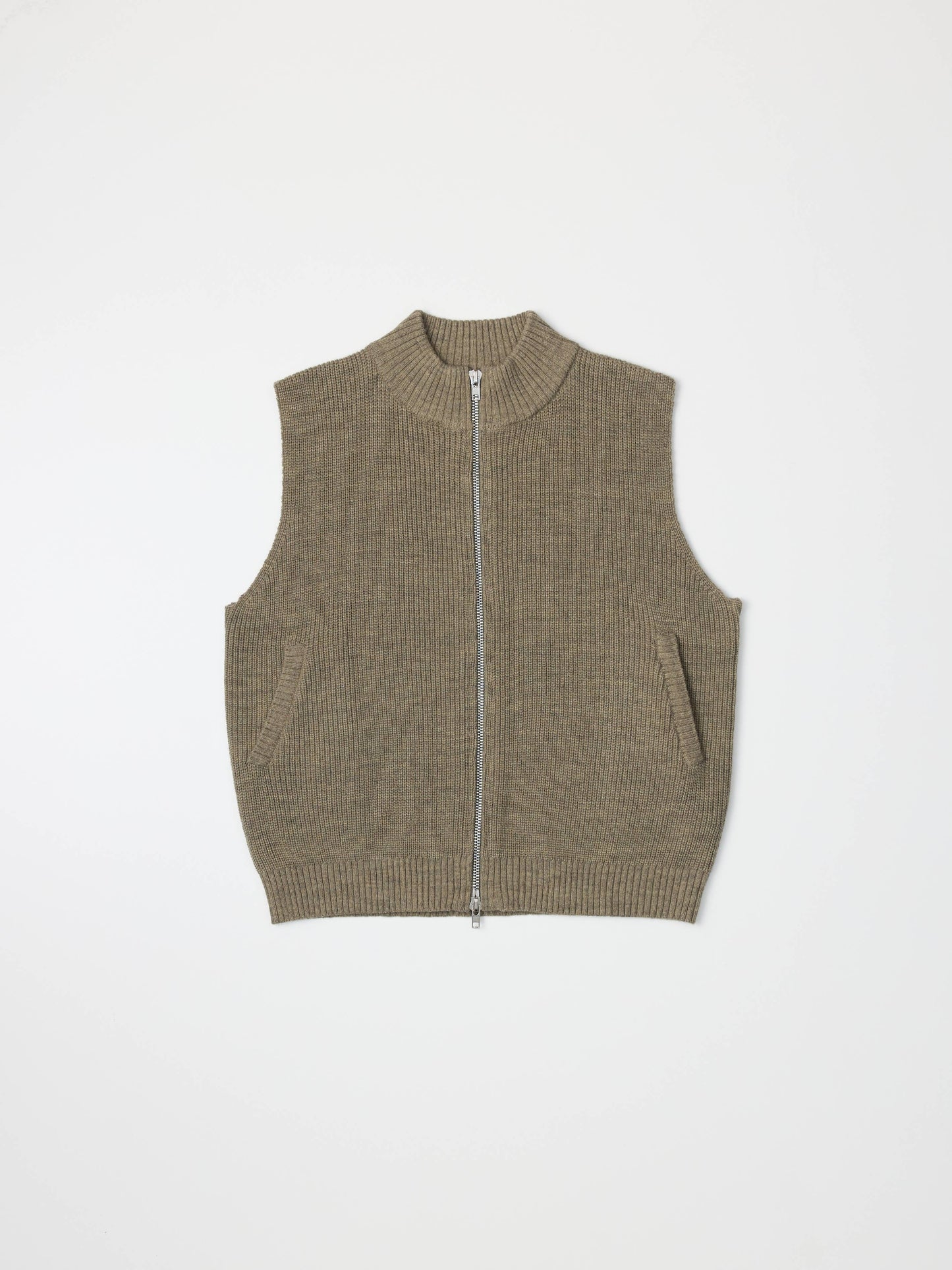 The Dion Vest | Zip-Up Knit Vest