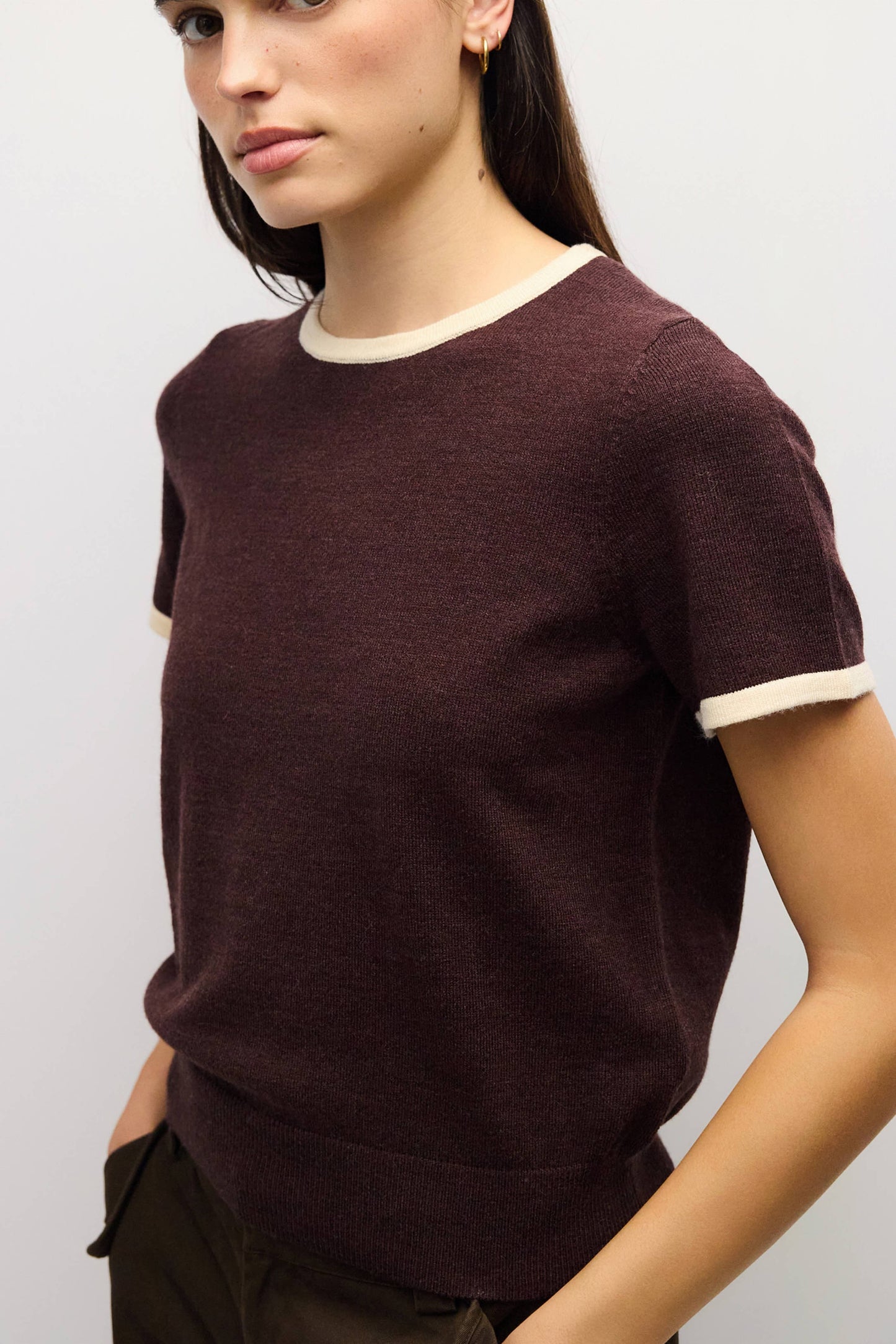 The Joey Top | Ringer Knit Top