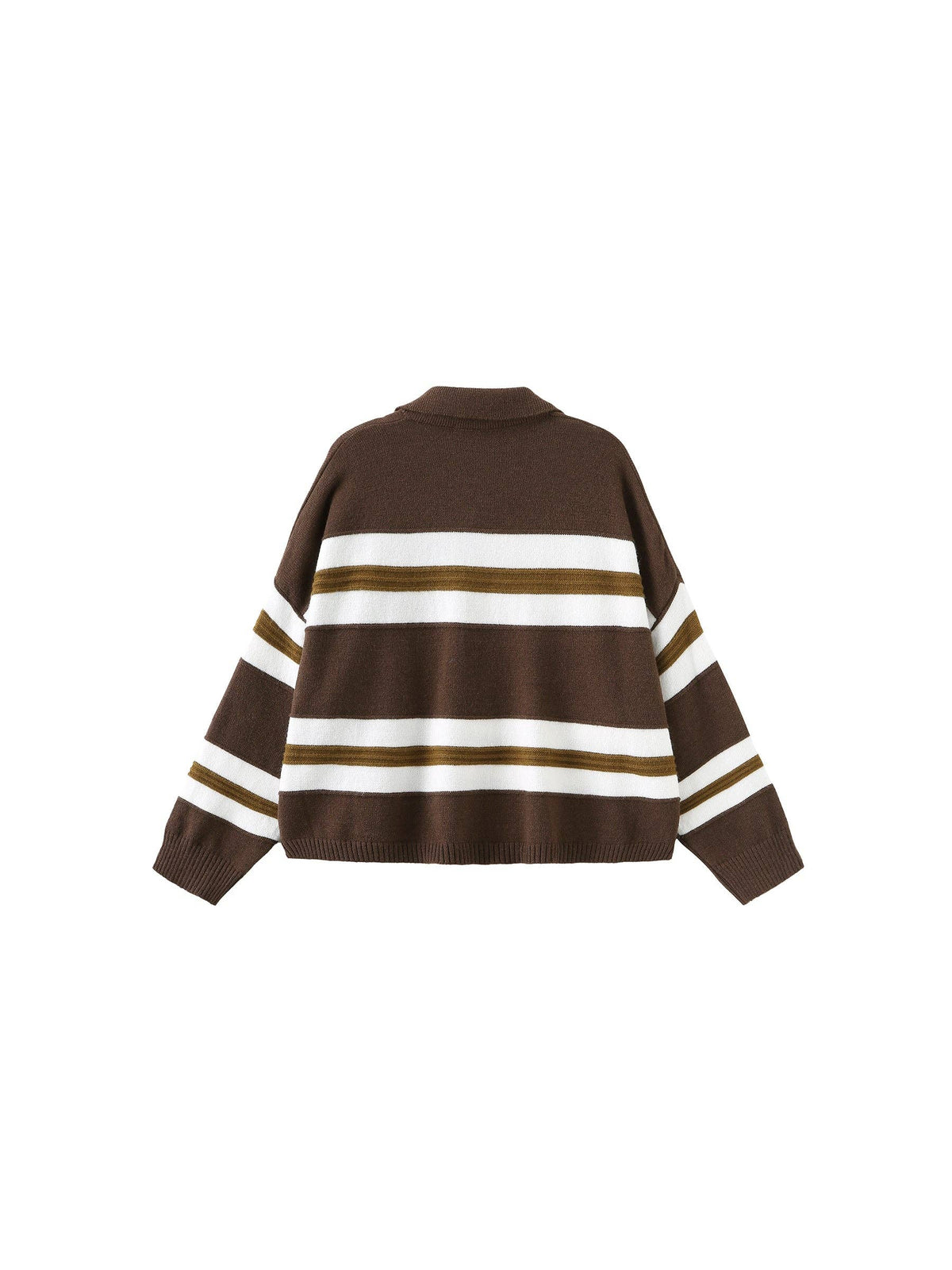 Oversized Contrast Striped Sweater