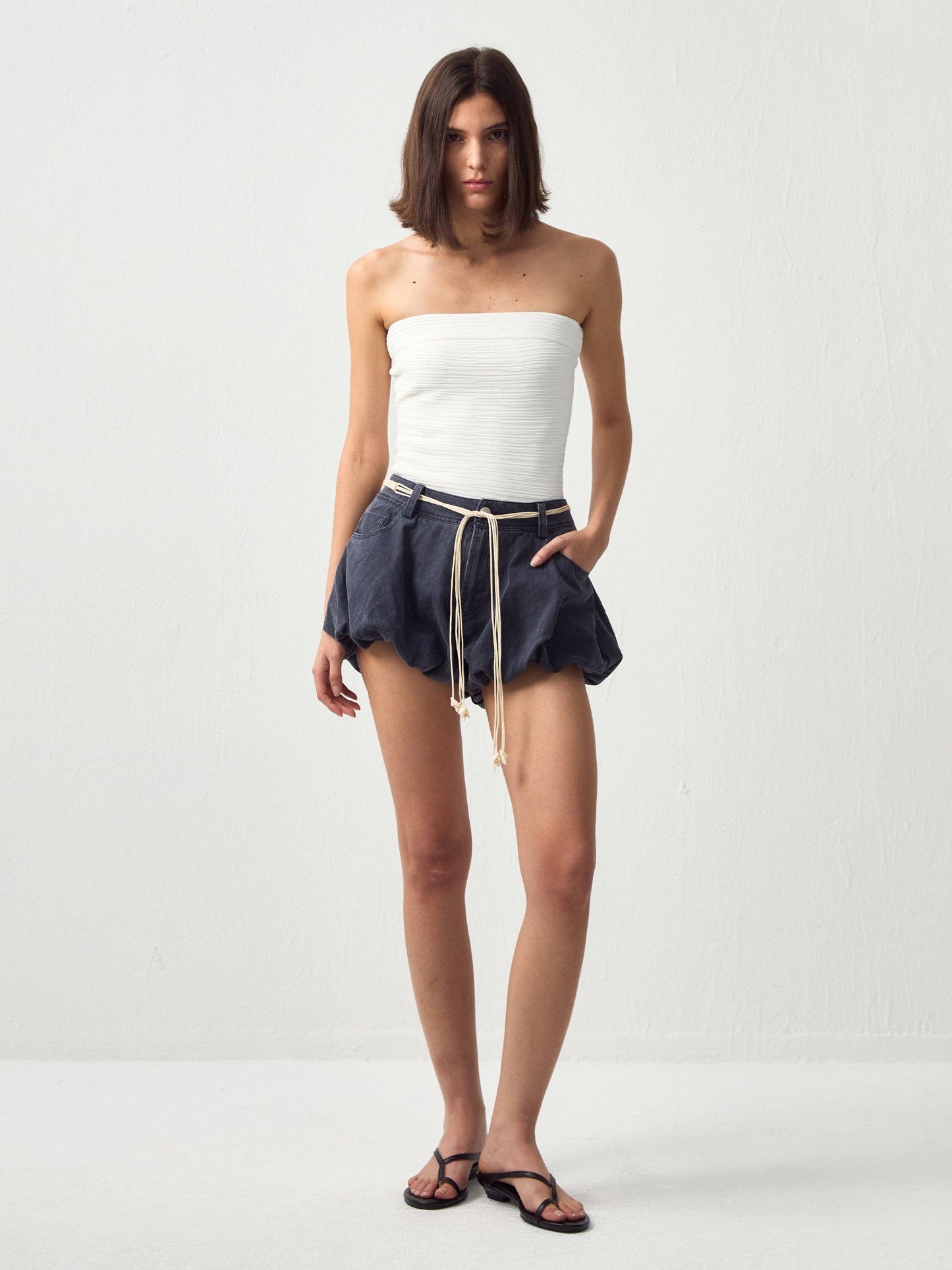 CUBIC Cotton Ruffled Bubble Shorts