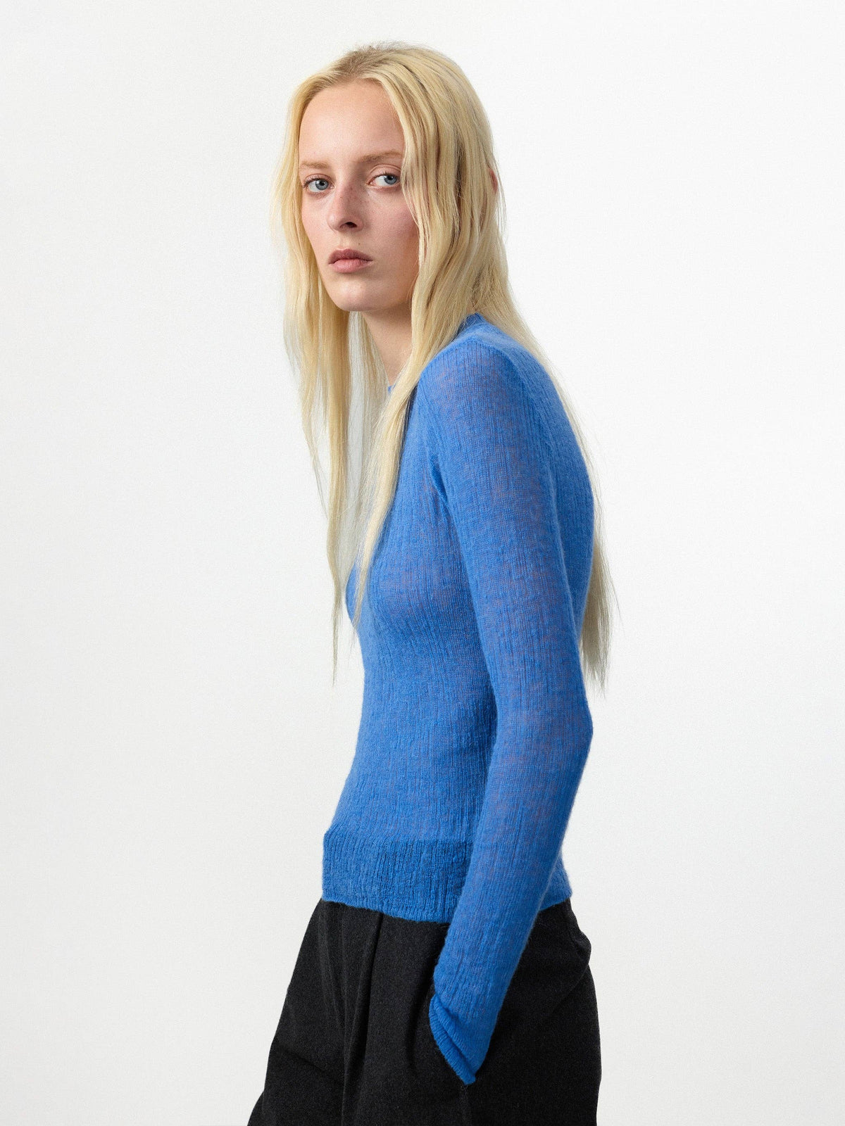 CUBIC Alpaca Blend Crew Neck Sweater