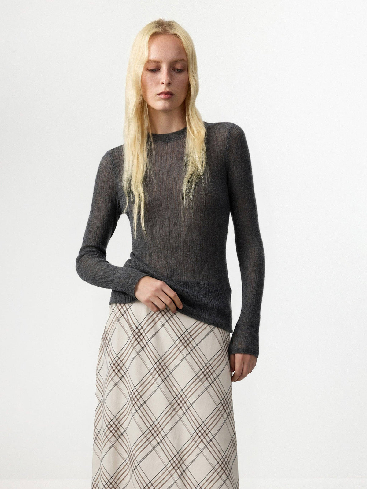 CUBIC Alpaca Blend Crew Neck Sweater
