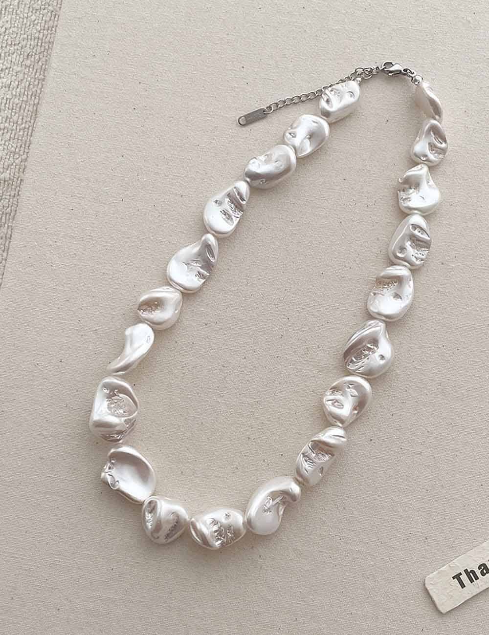 Elegant Irregular Baroque Pearl Choker Necklace MK2ZCEP6W6JNC288