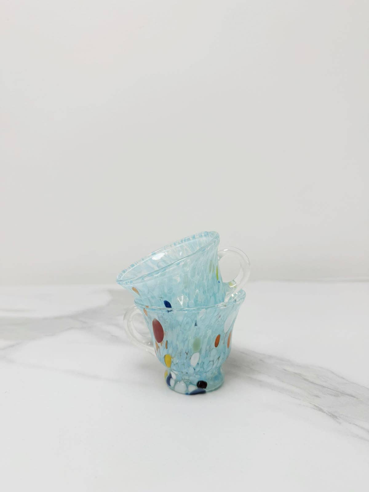 Campanella Celeste Coffee Cup in Murano Glass