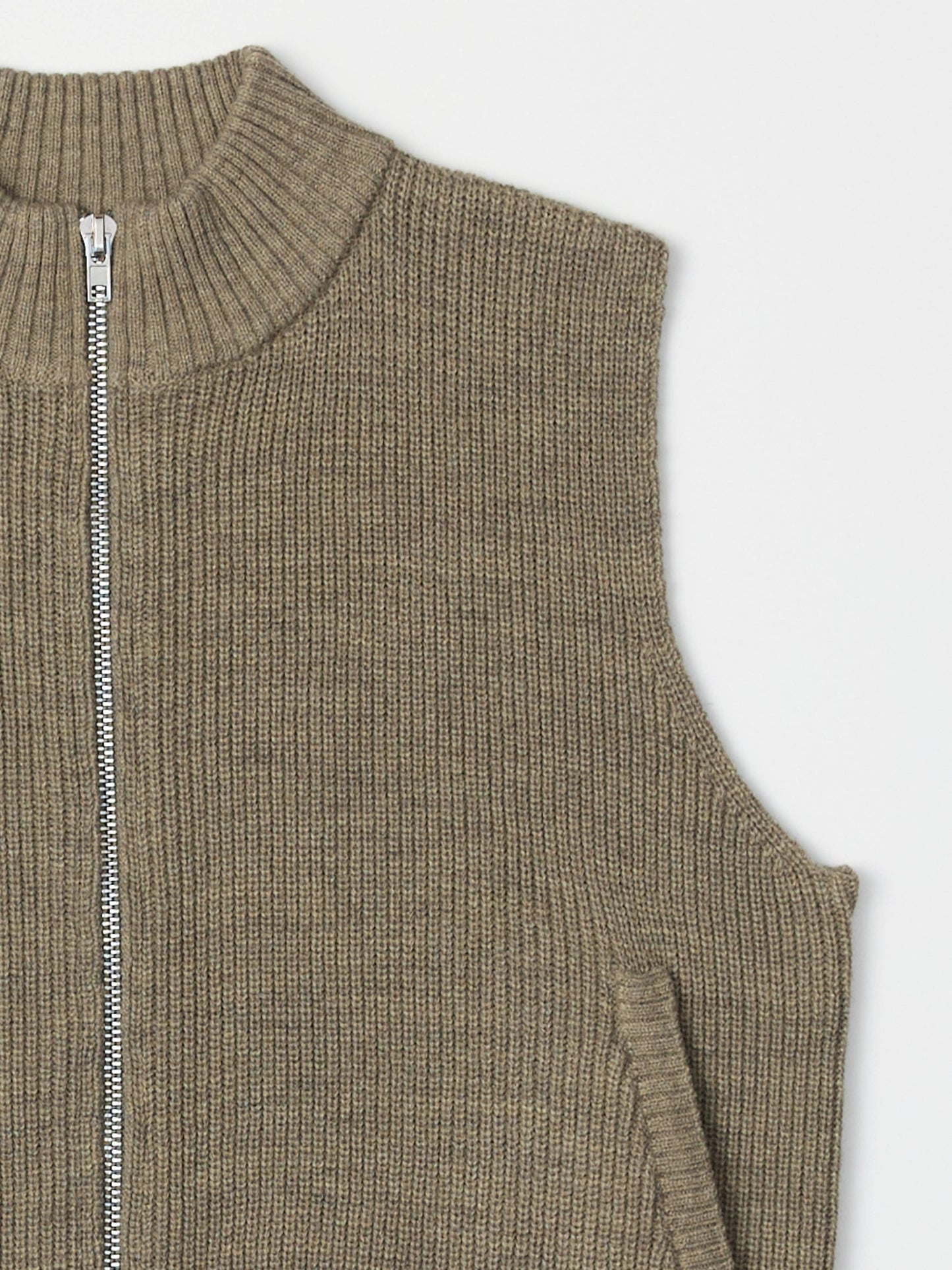 The Dion Vest | Zip-Up Knit Vest