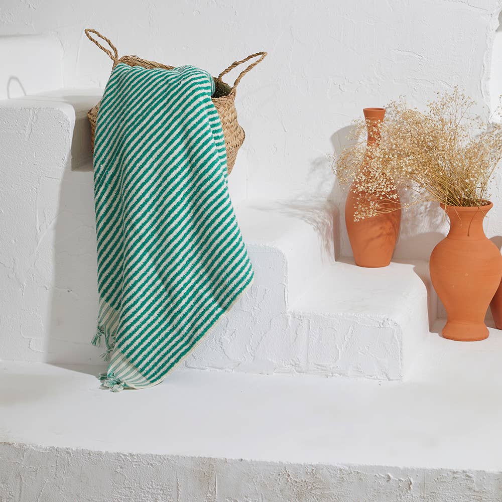 Stripe Handloom Bath Turkish Towels Vintage Bohemian Look