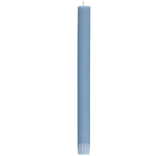 Blue stick candle BRITISH COLOUR STANDARD - 25cm / 10'' H Pompadour Eco Dinner Candles