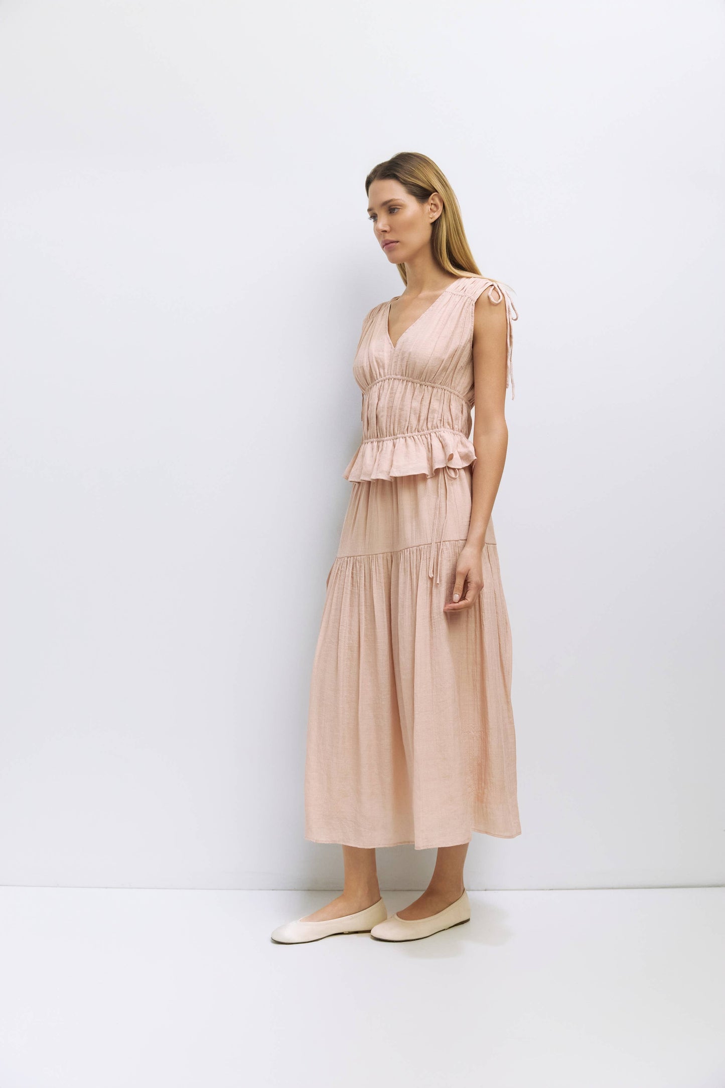 The Cleo Top | Gathered Sleeveless Blouse