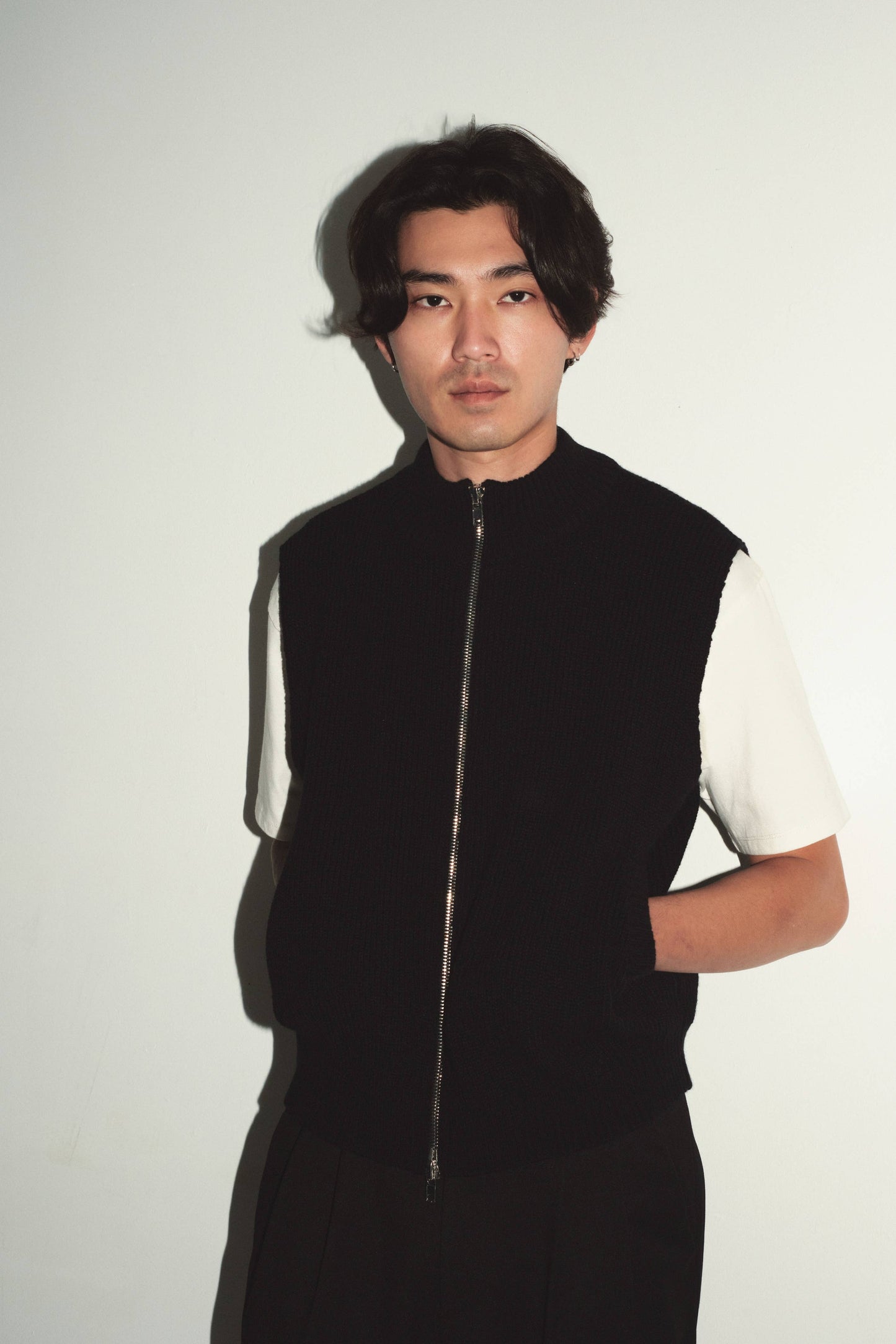 The Dion Vest | Zip-Up Knit Vest