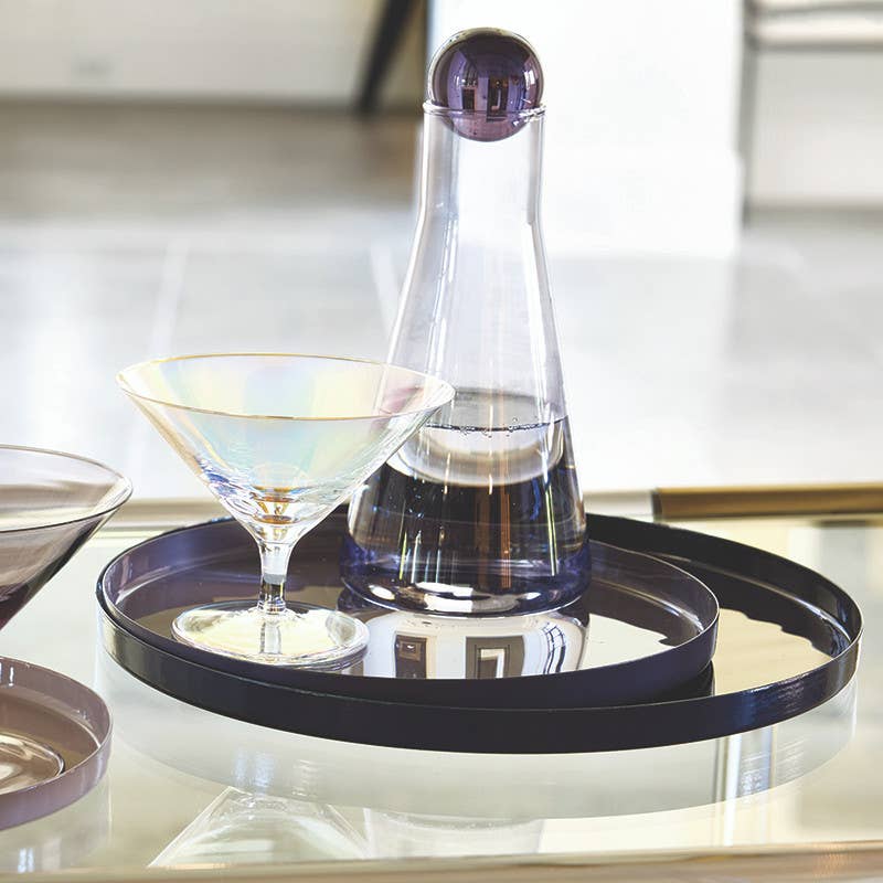 Carafe with Glass Ball Stopper - Lilac