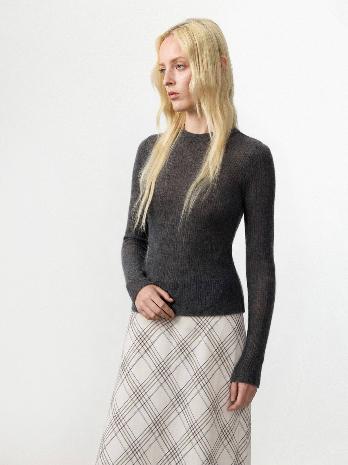 CUBIC Alpaca Blend Crew Neck Sweater