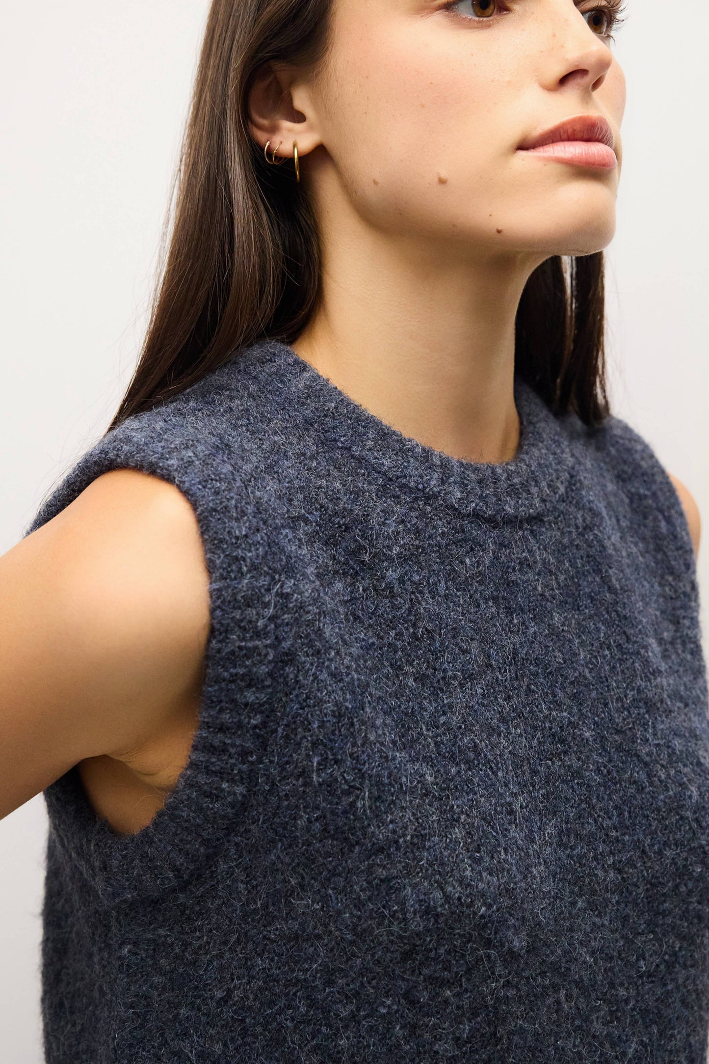The Skyla Top | Boucle Knit Sweater Vest
