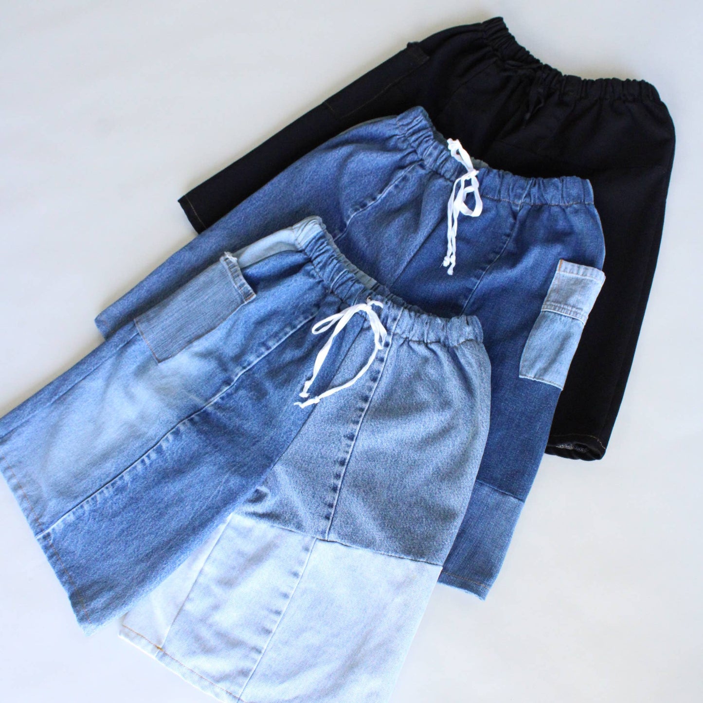 Eco-Denim Wide Leg Jort Bundle