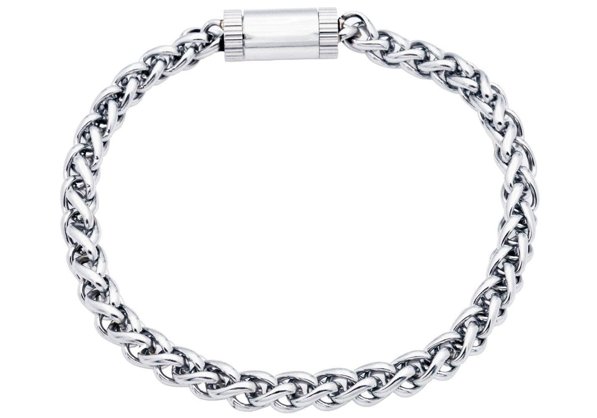 Men's S.Steel Wheat Link Chain Bracelet