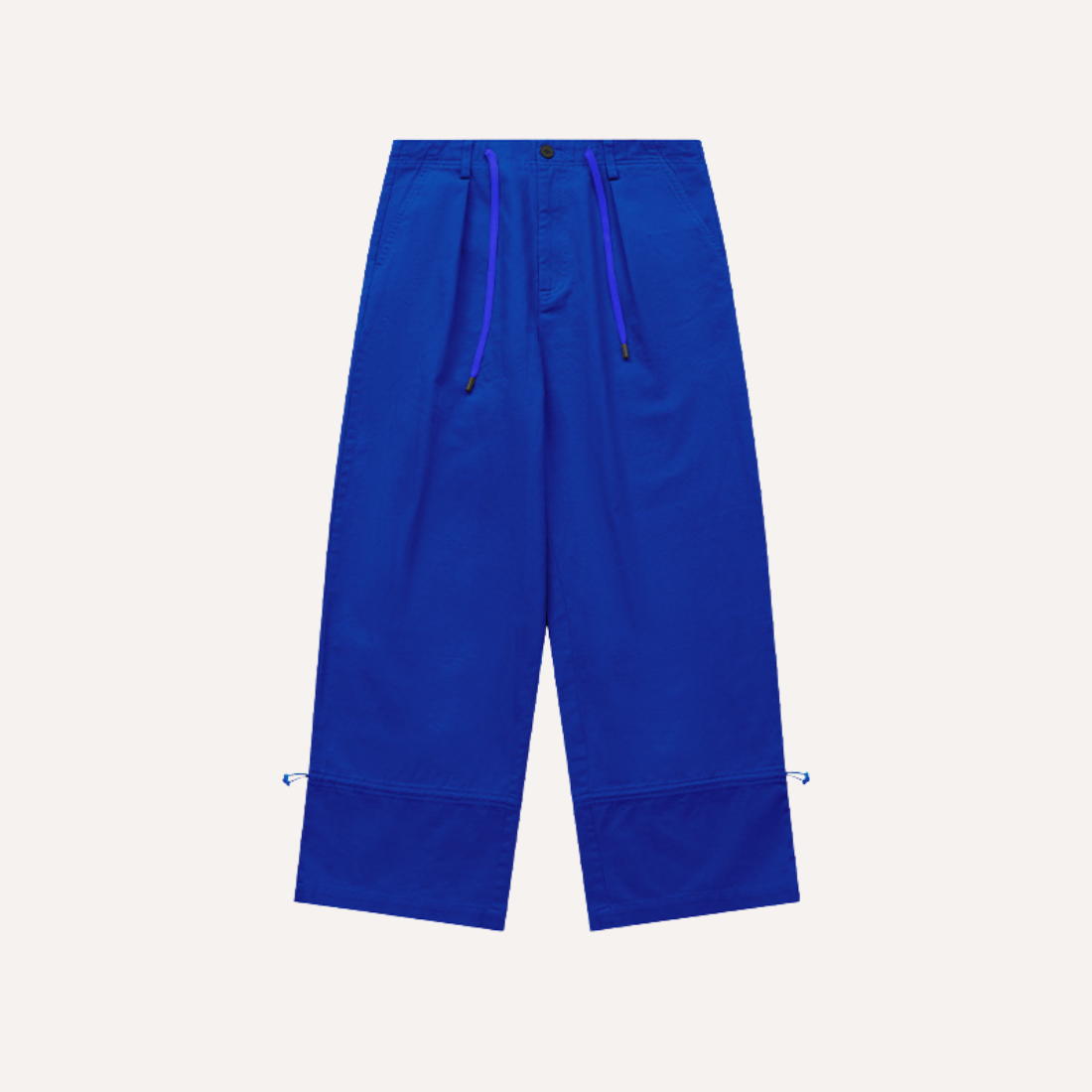 Men's Spring Summer Twill Laser Wide Loose Cargo Pants