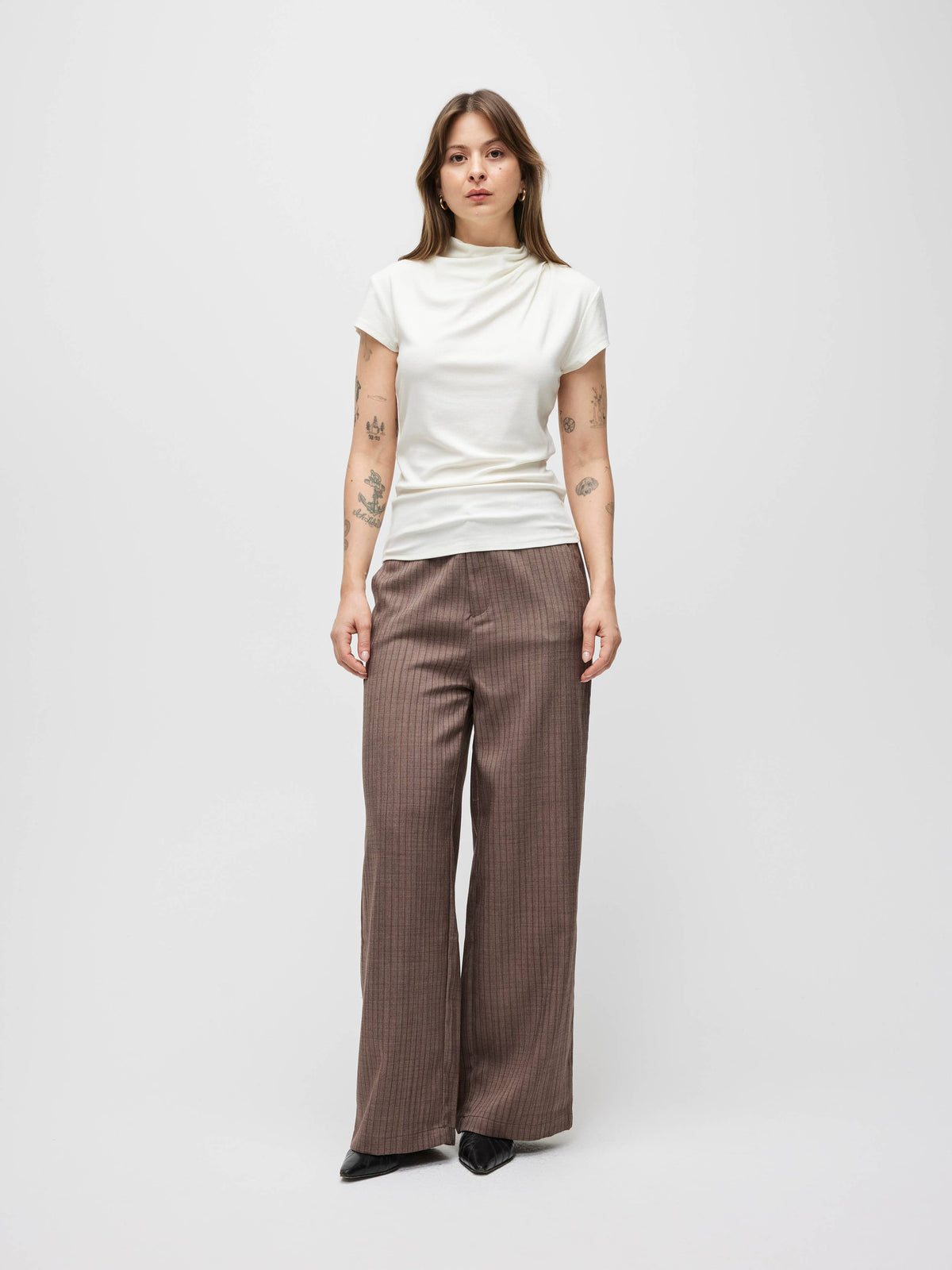 The Marissa Top | Cap Sleeve Mock Cowl Neck Top