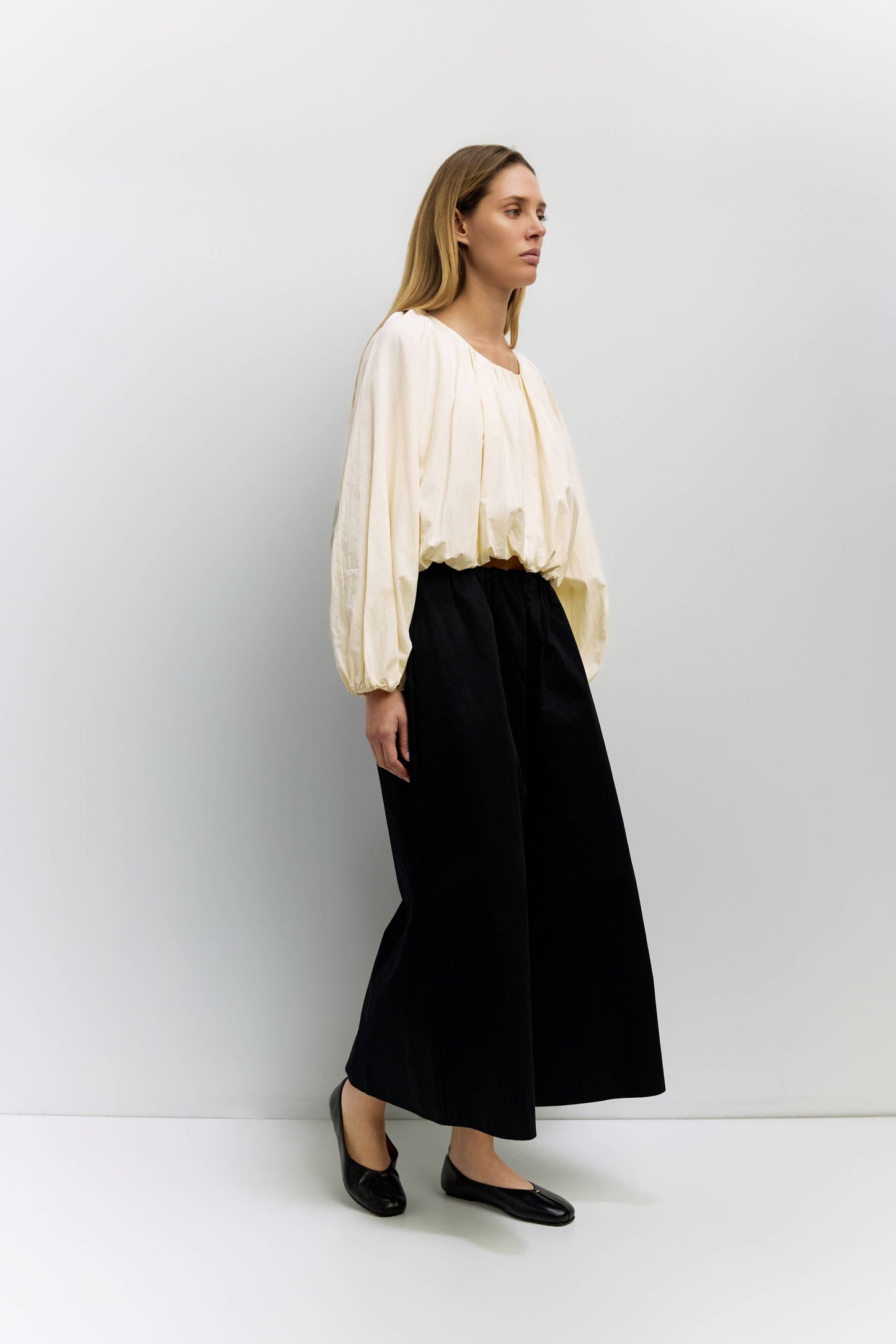 The Jenna Top | Long Sleeve Bubble Blouse