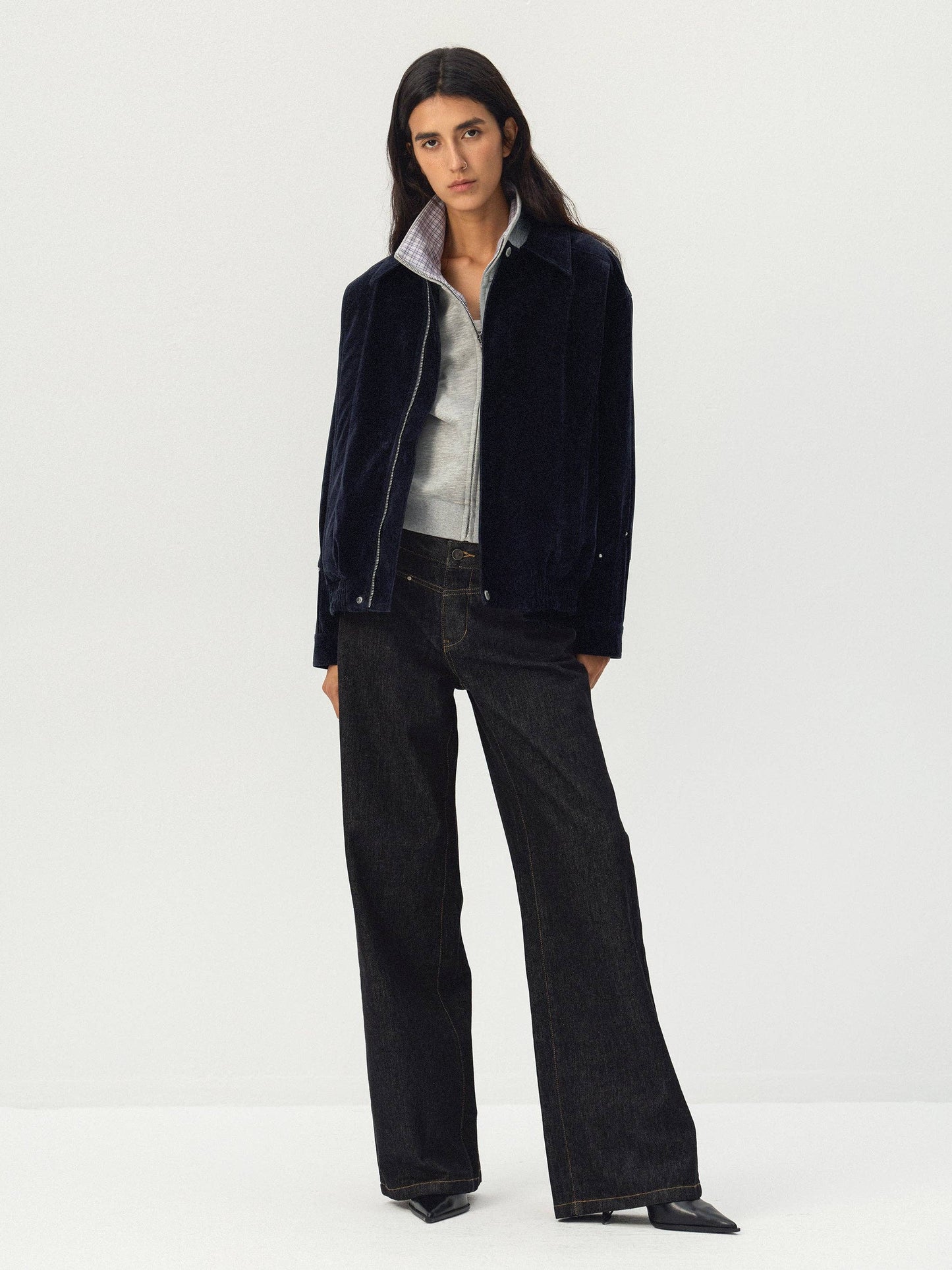 CUBIC Relaxed Zip-Up Blouson Jacket