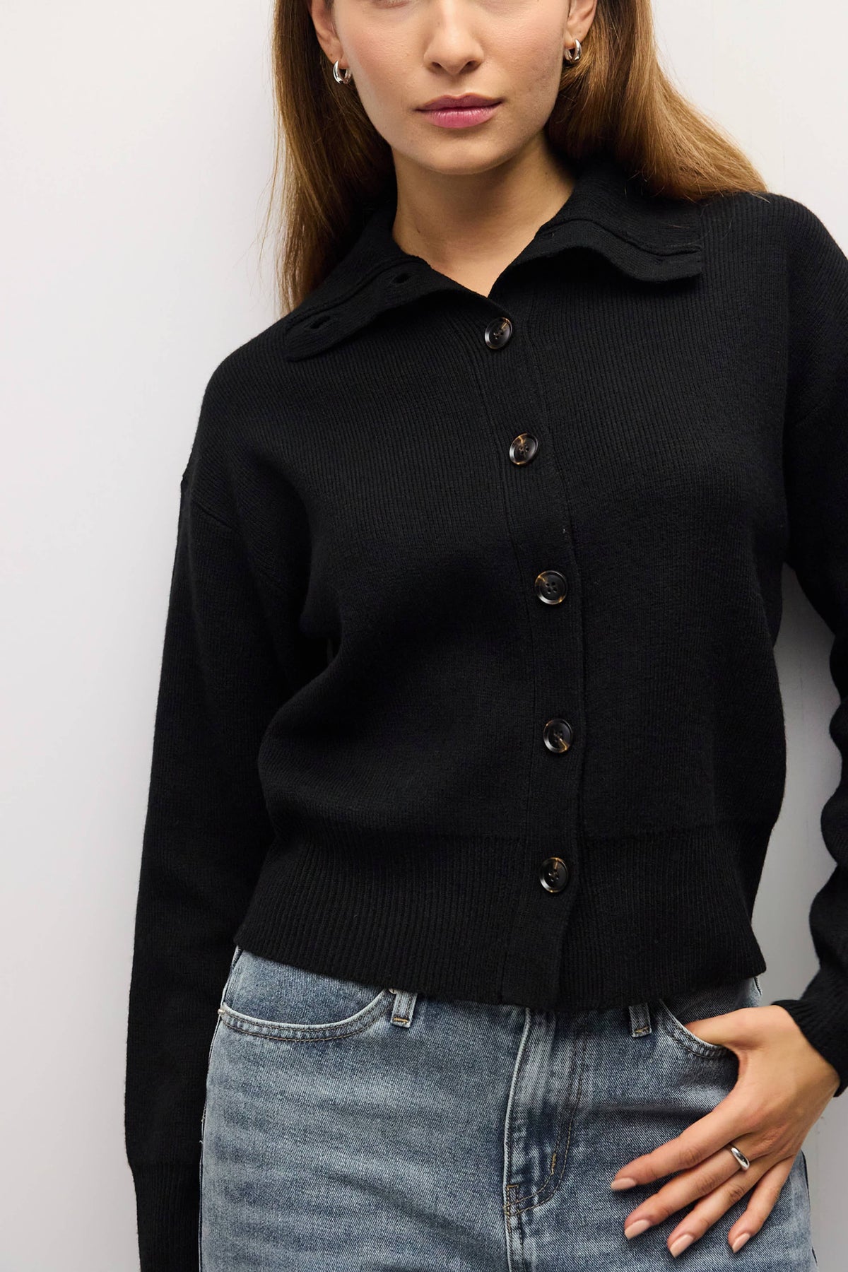 The Olivia Cardigan | Turtleneck Cardigan