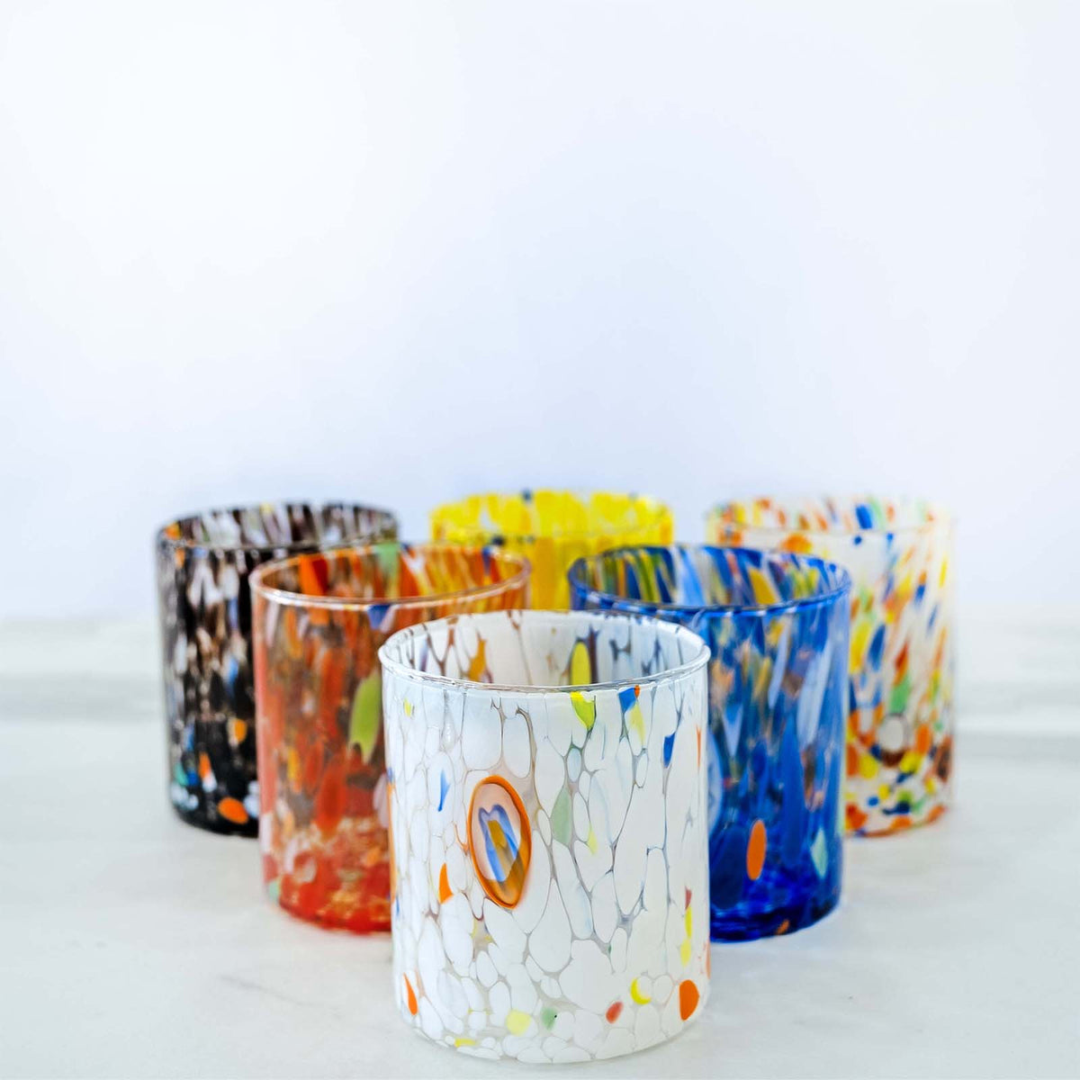 B1 Mixed glasses in Murano blown glass 300 ml