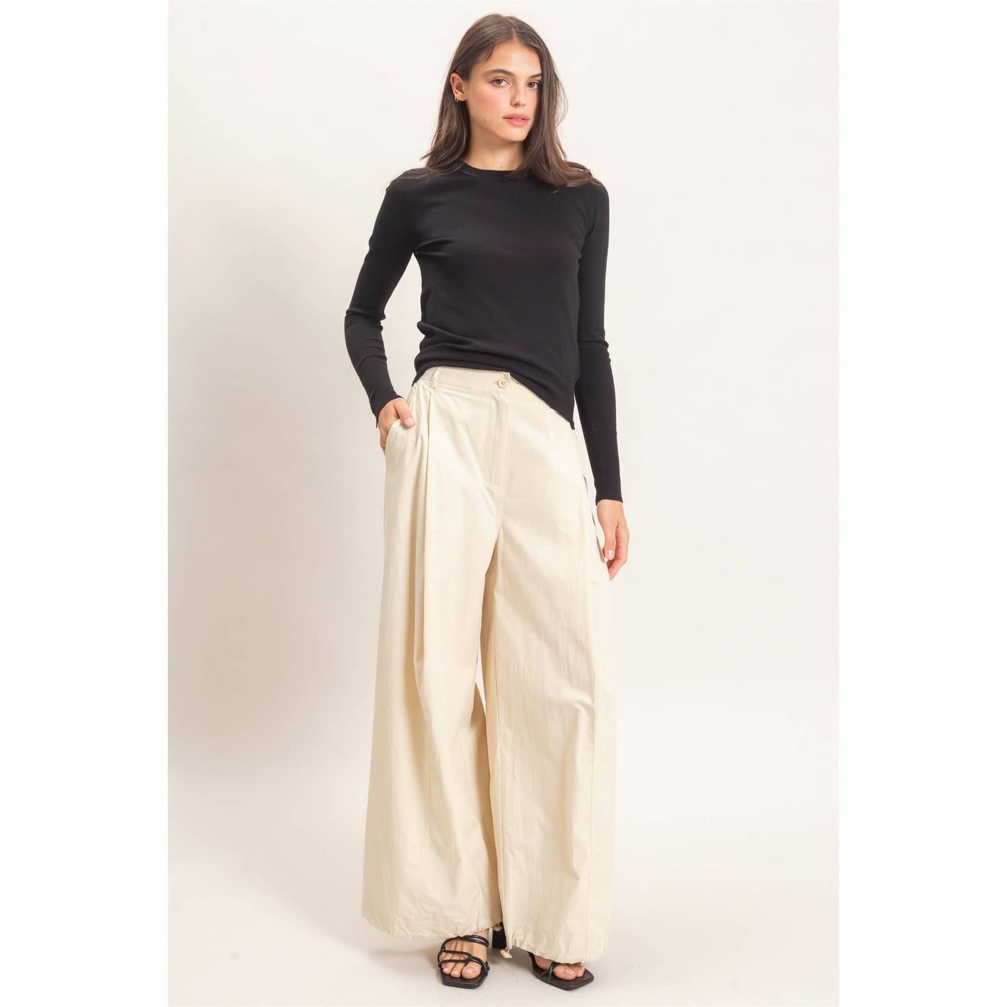 High-Waist Wide-Leg Pants