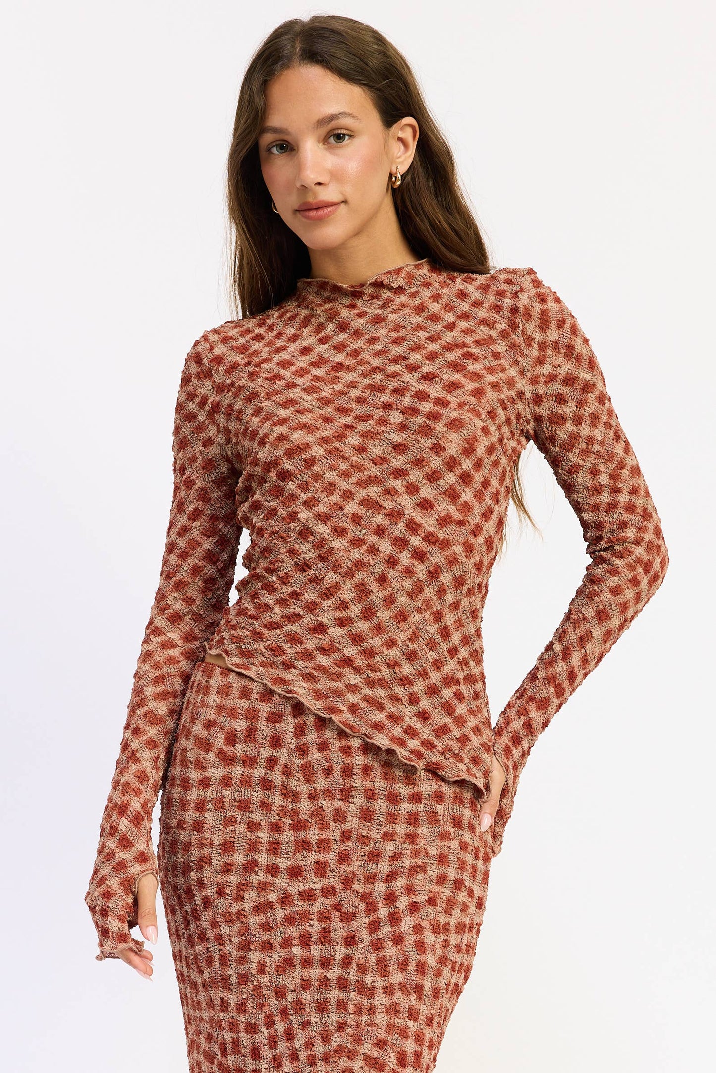 ASYMMETRICAL LONG SLEEVE TOP