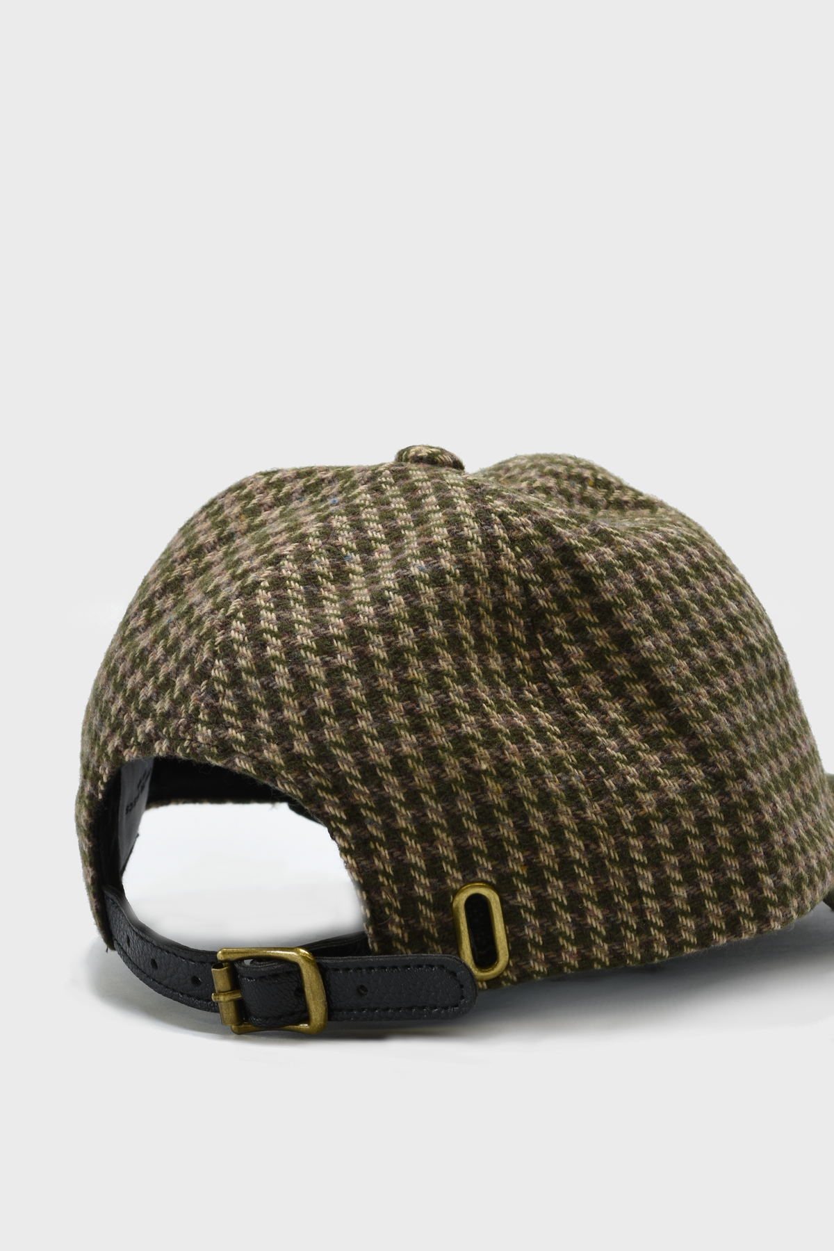 Houndstooth Twill Suede Hat