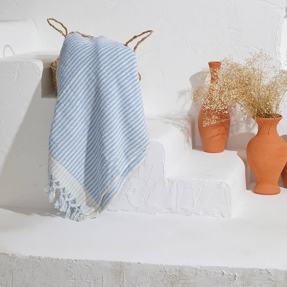 Stripe Handloom Bath Turkish Towels Vintage Bohemian Look