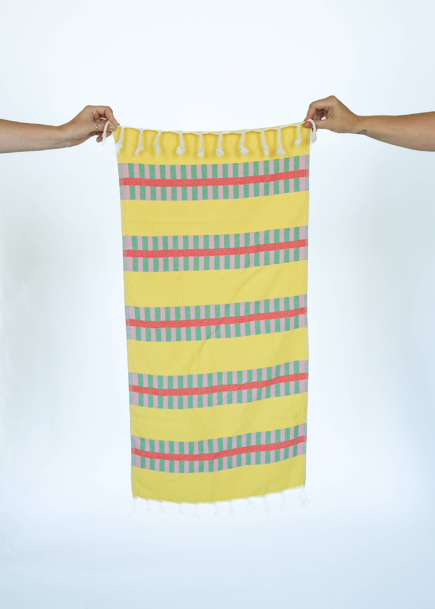 LATTICE TURKISH TOWEL / LEMON SPRITZ