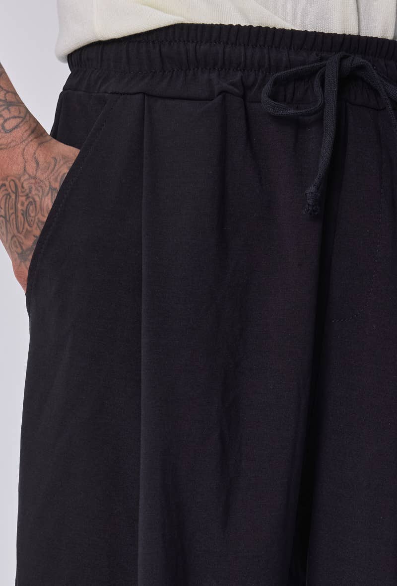 M9115 BLACK wide trousers